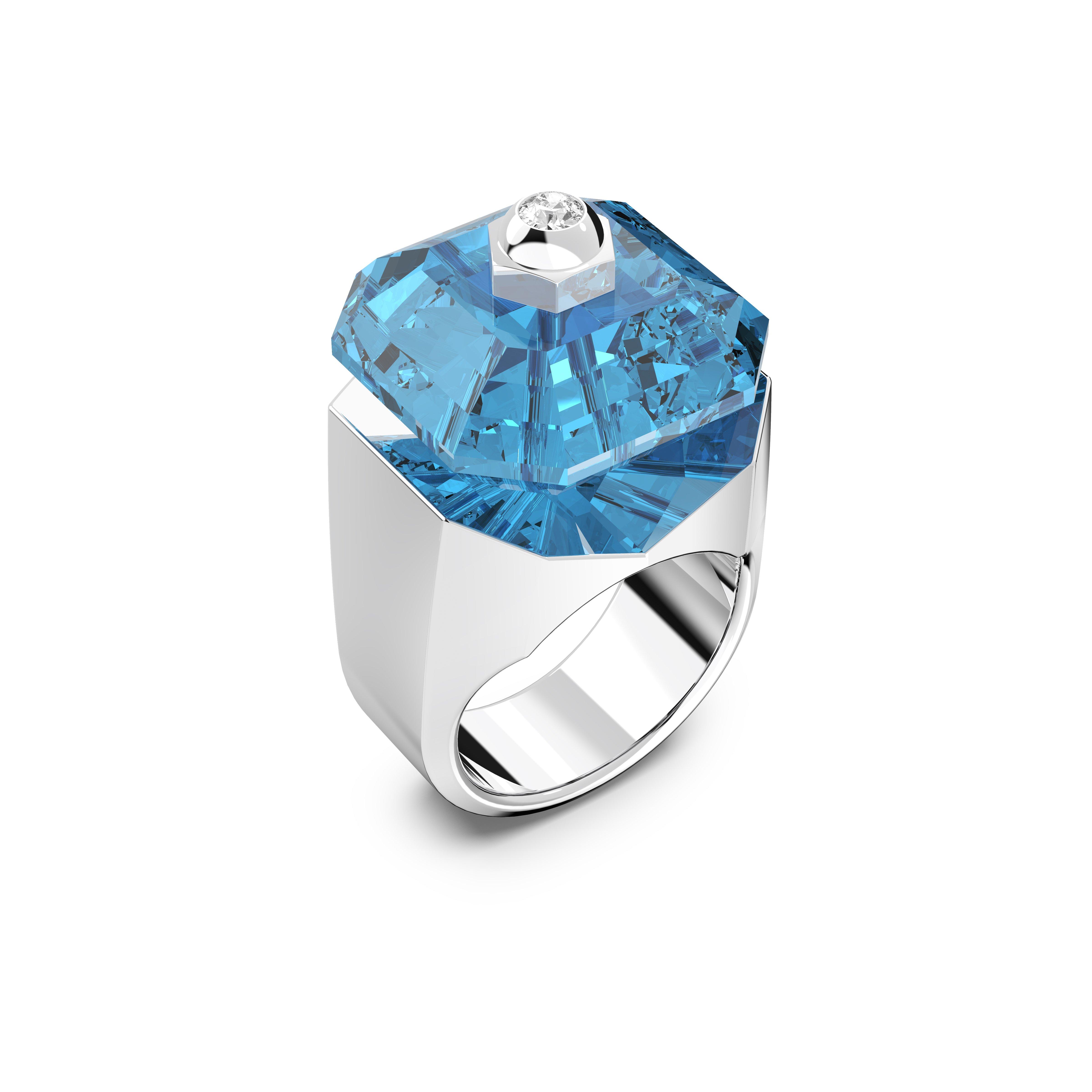 Aqua/Rhs - Swarovski - Numina Cocktail Ring - 4