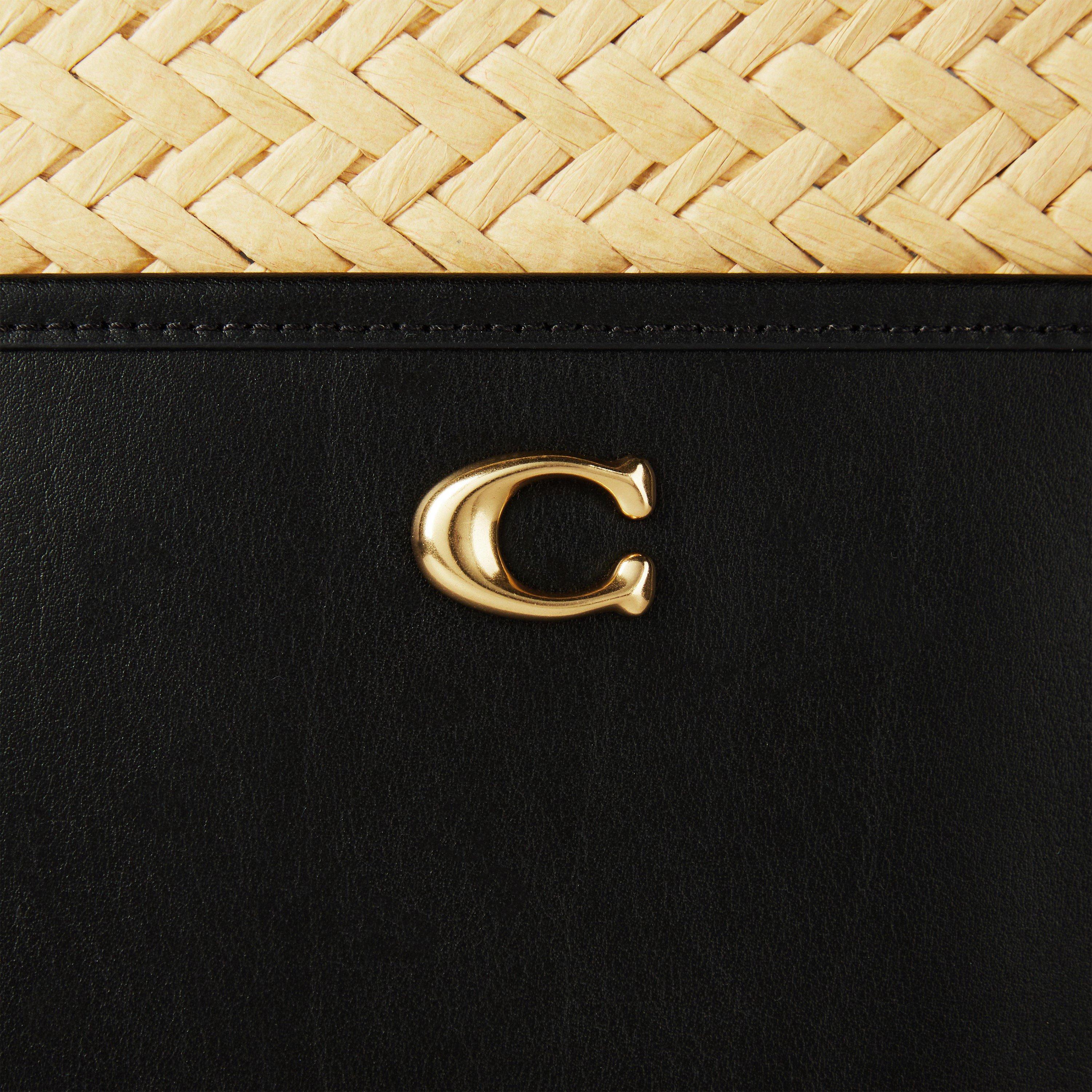 b4/natural - Coach - Straw Leather Tote Bag - 7