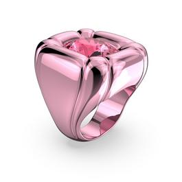 Swarovski Dulcis cocktail ring, Cushion cut, Pink