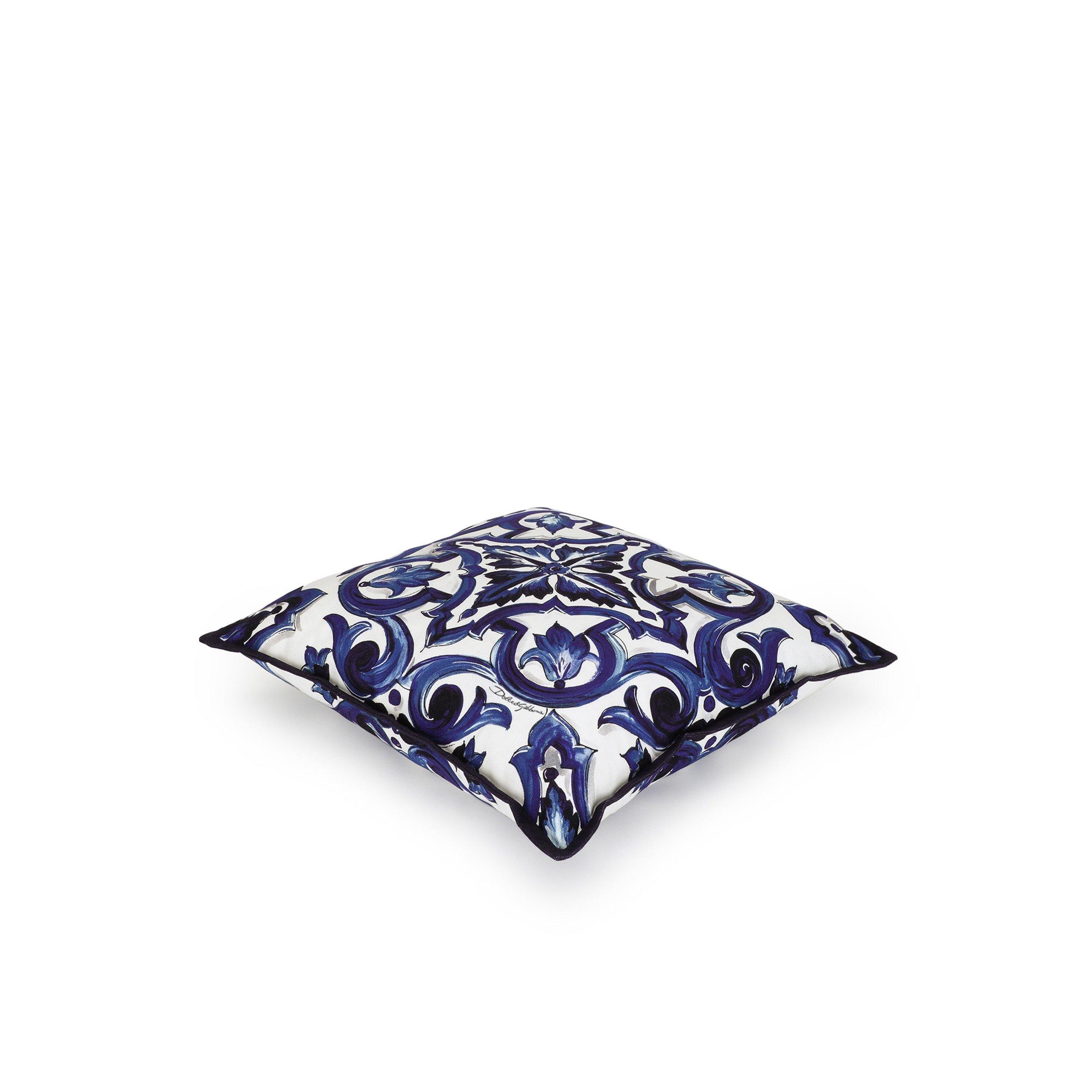 Blue - Dolce and Gabbana Casa - Blu Mediterraneo Canvas Cushion - 45x45cm - 2