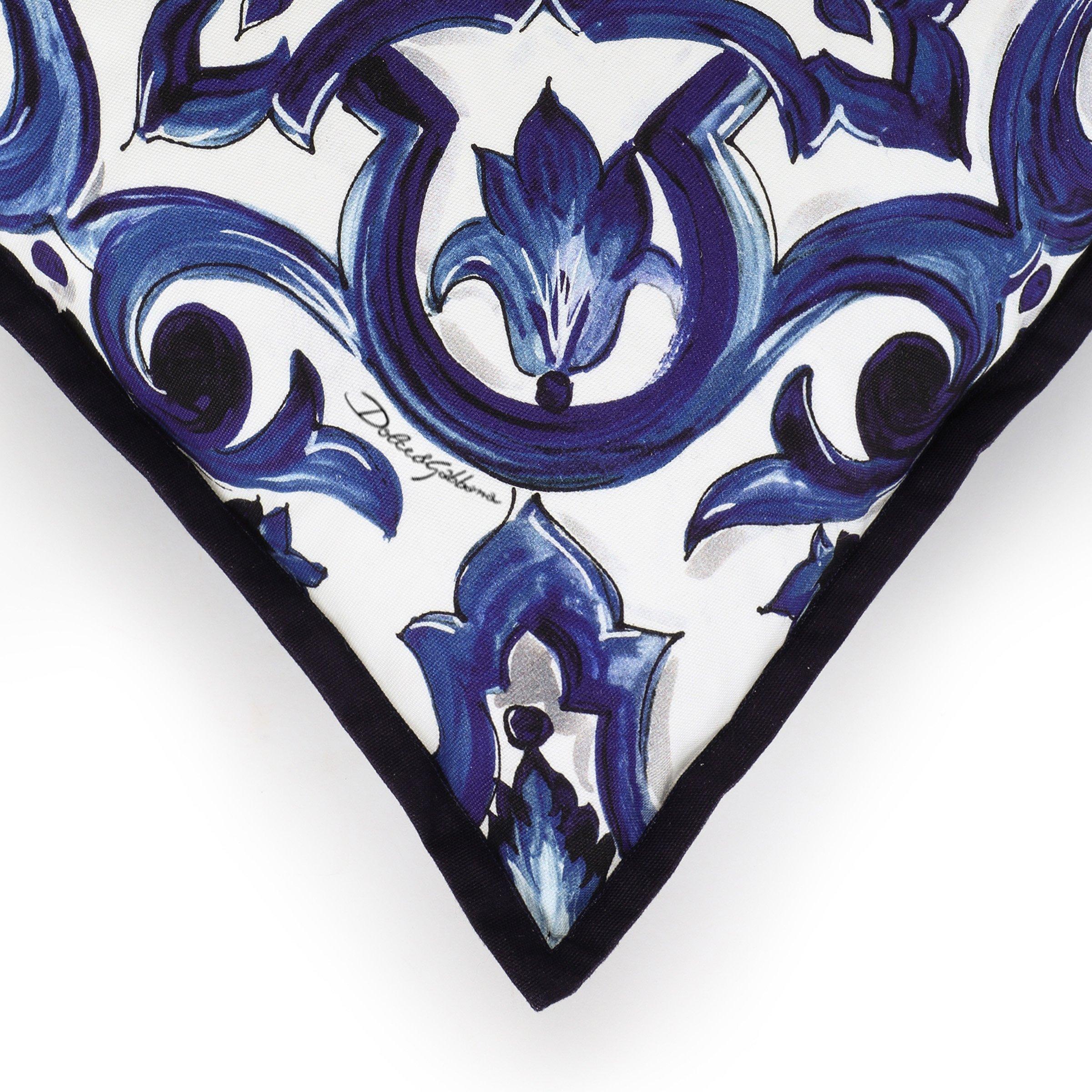 Blue - Dolce and Gabbana Casa - Blu Mediterraneo Canvas Cushion - 45x45cm - 3