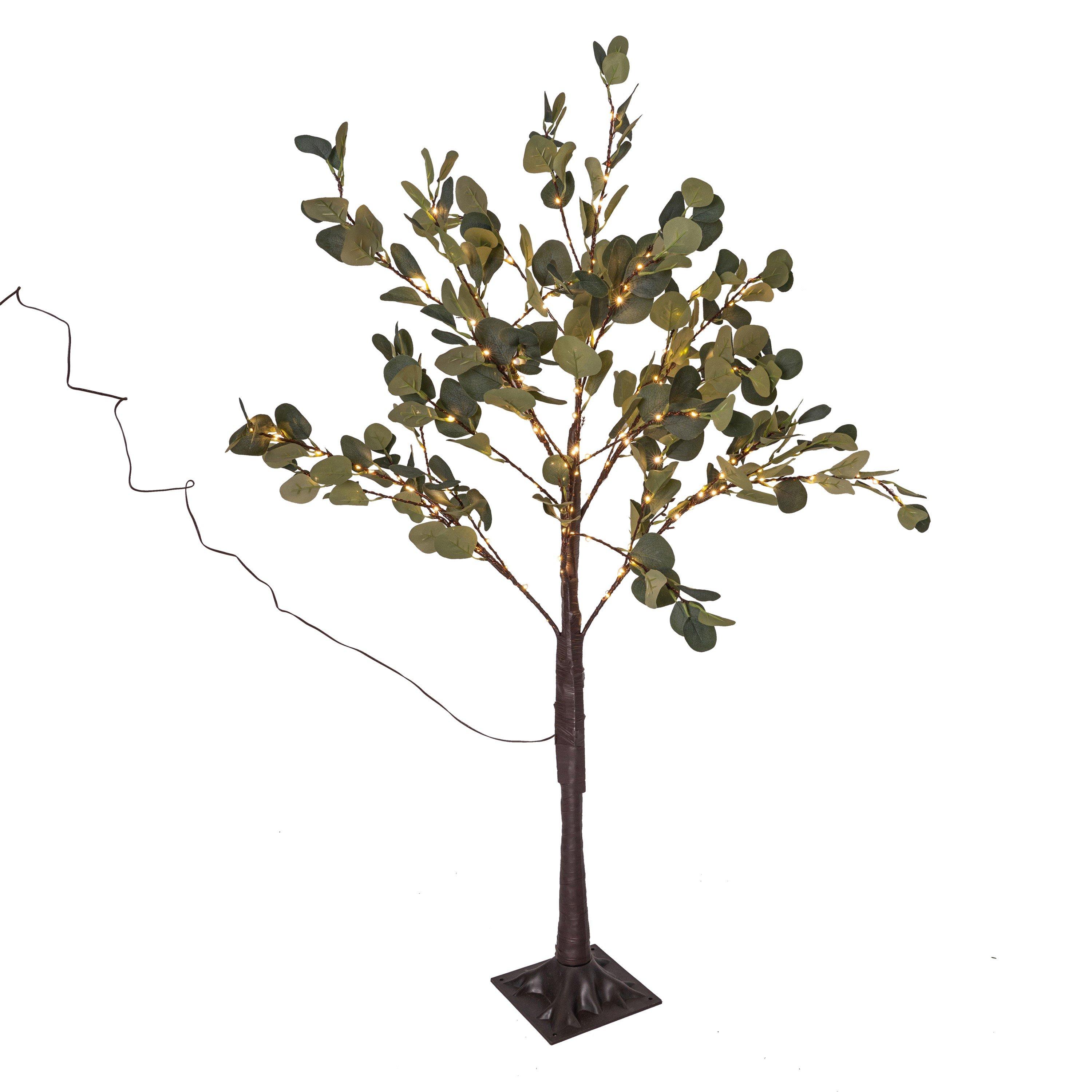 Green - Linea - Eucalyptus Tree with Solar Lights - 2