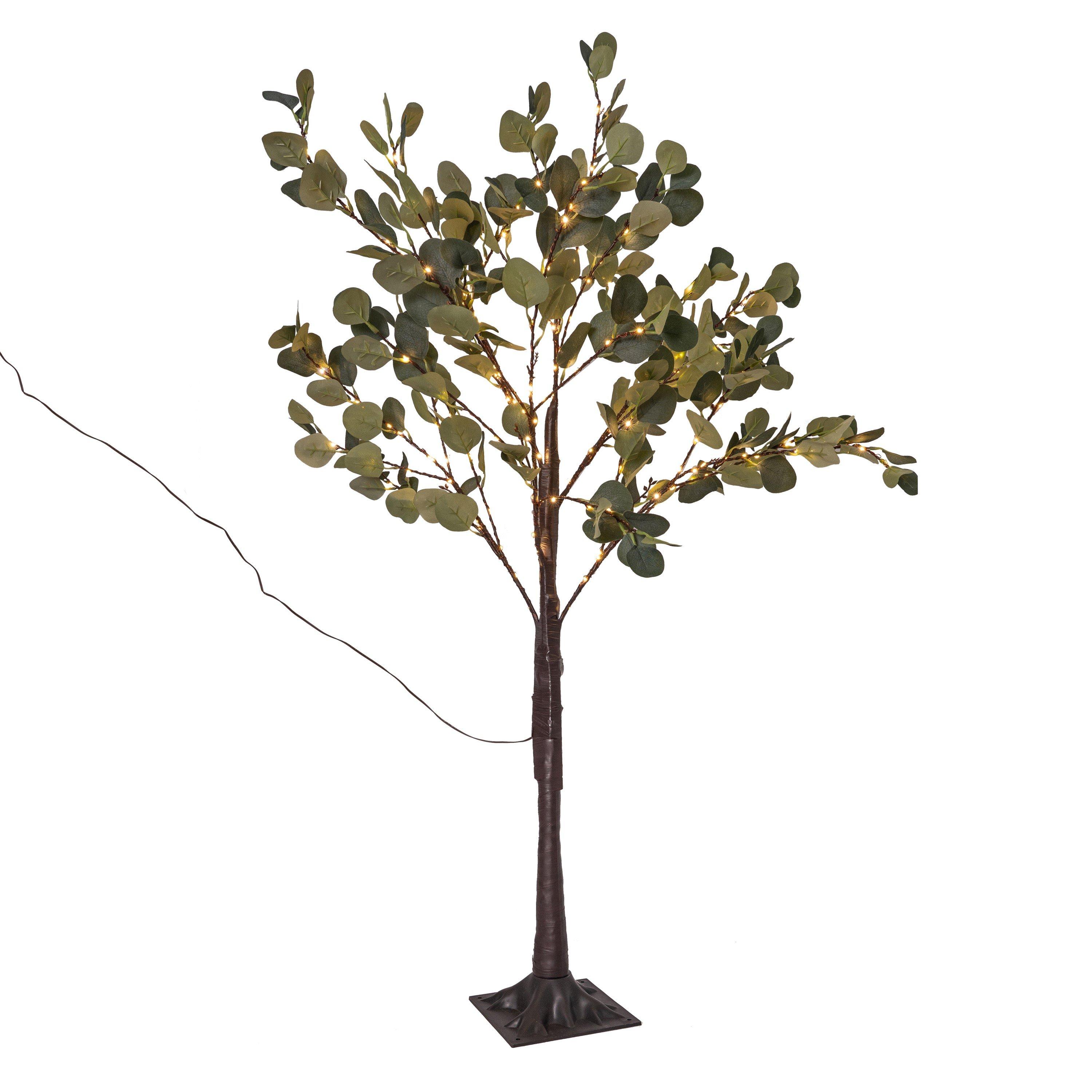 Green - Linea - Eucalyptus Tree with Solar Lights - 3