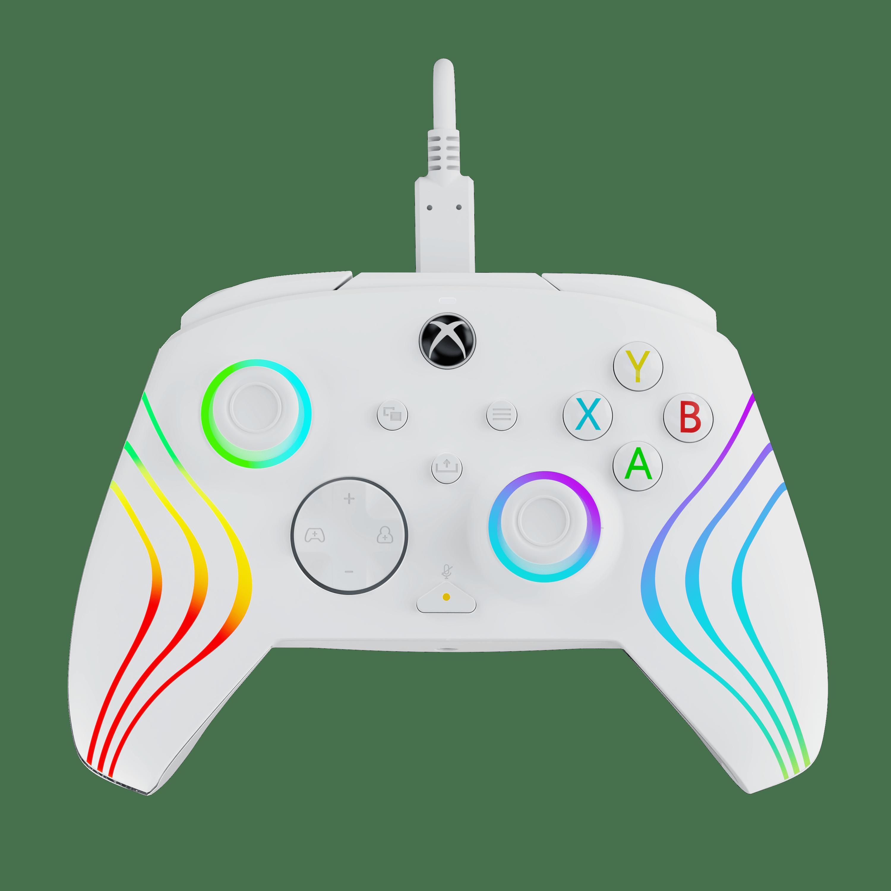 Pdp  Afterglow Wave Wired Xbox Controller: White
