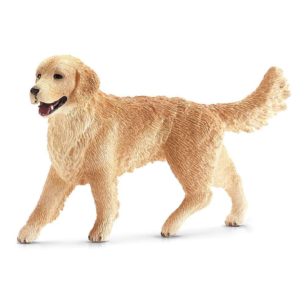 Schleich  Kids Farm World Female Golden Retriever Dog Toy Figure -  - 000