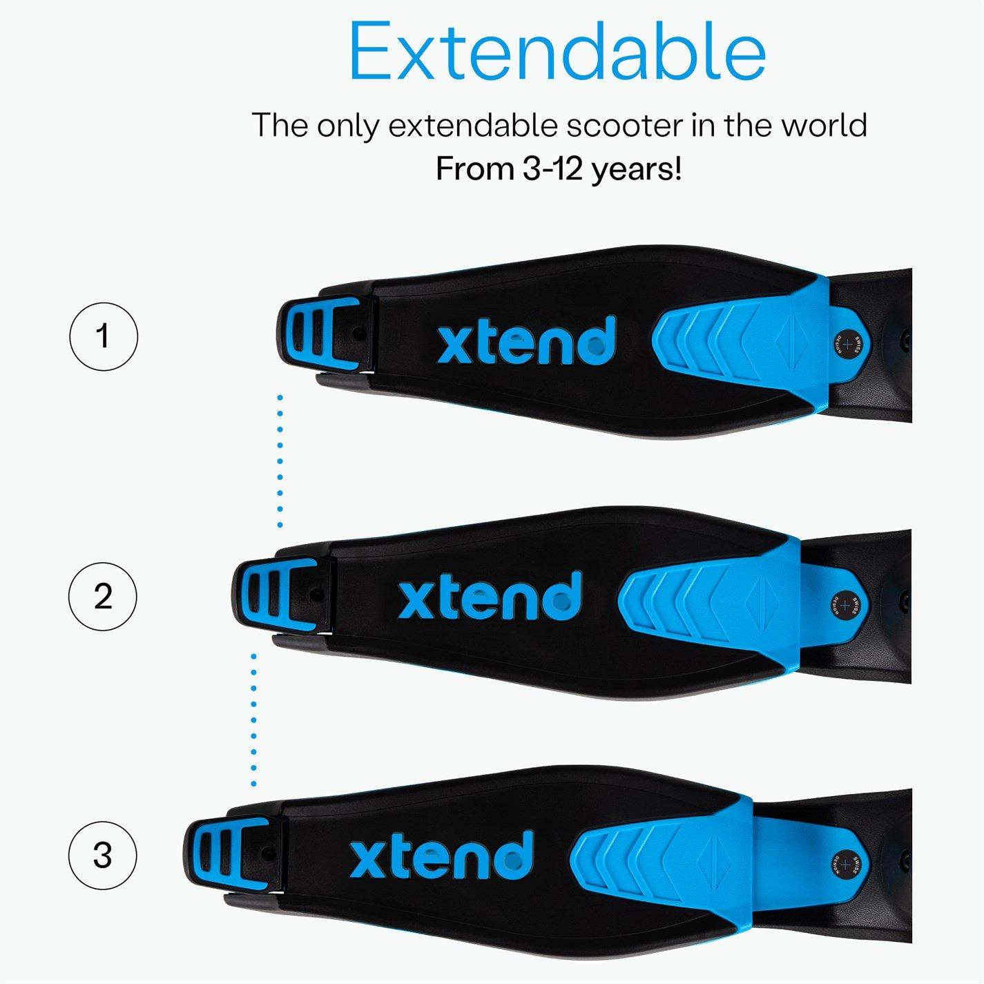 Blue - smarTrike Xtend - smarTrike Xtend Kids Extendable Scooter - Blue - 6