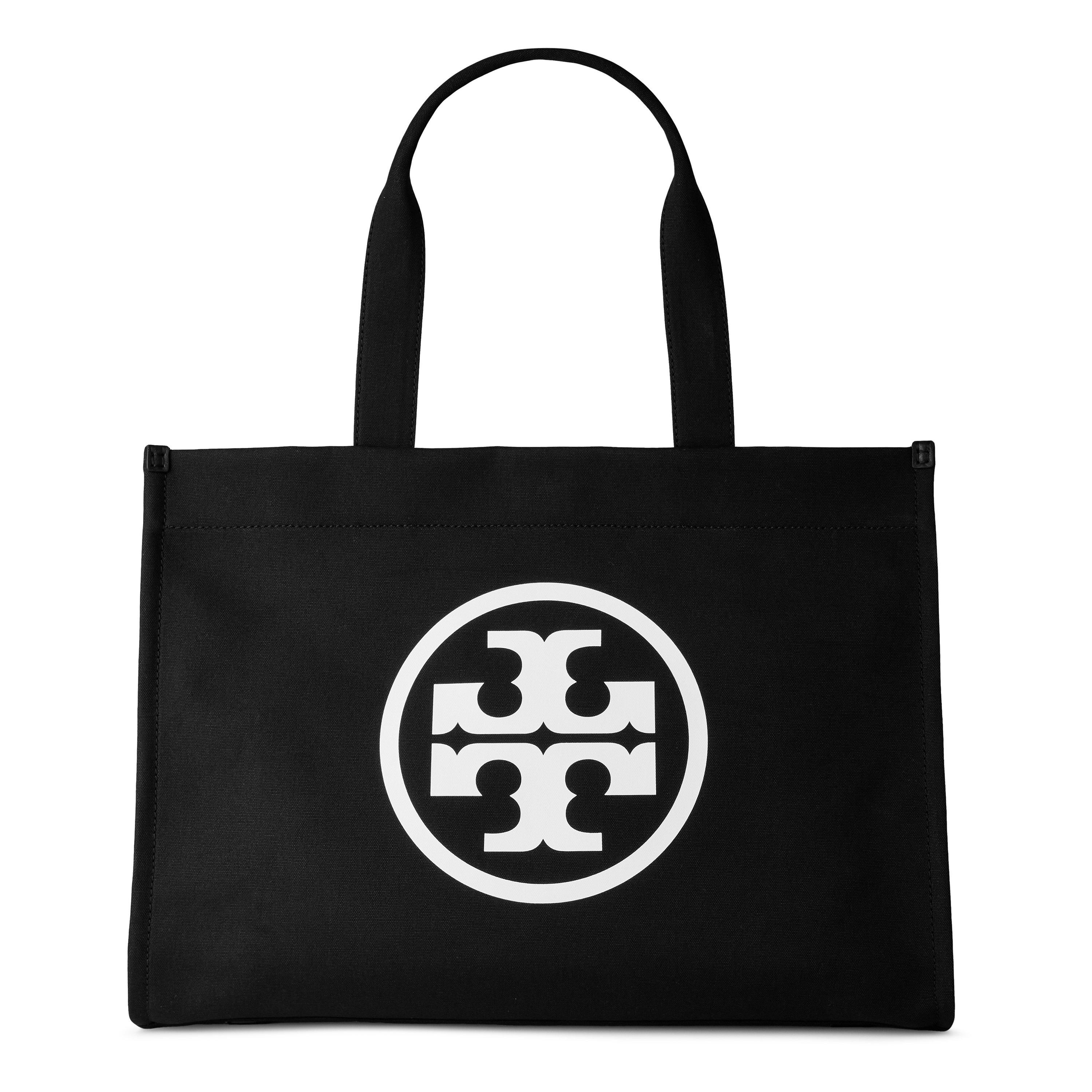 Black - Tory Burch - Ella Canvas Tote - 1