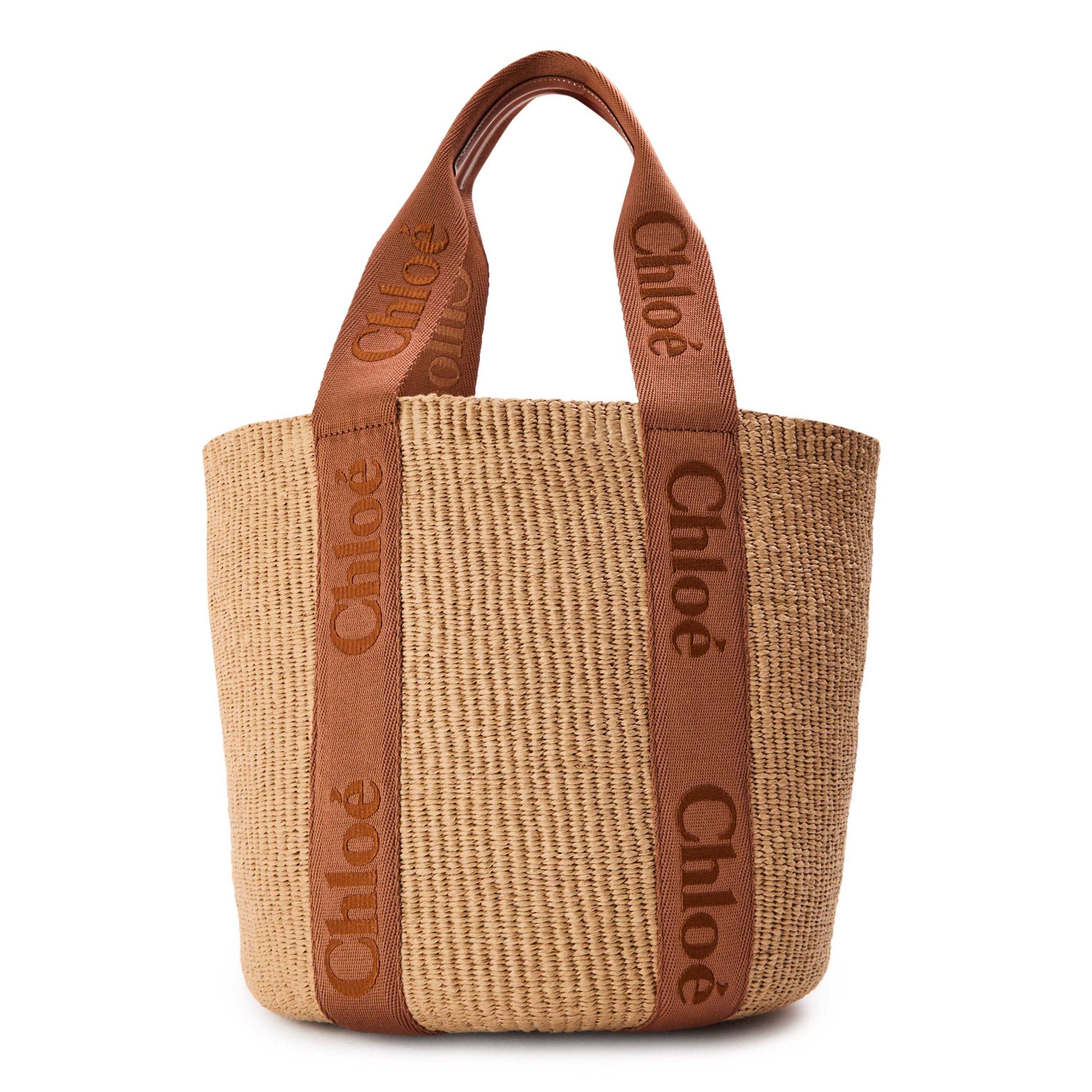 Chloe Woody Basket Bag - Dusty Tan