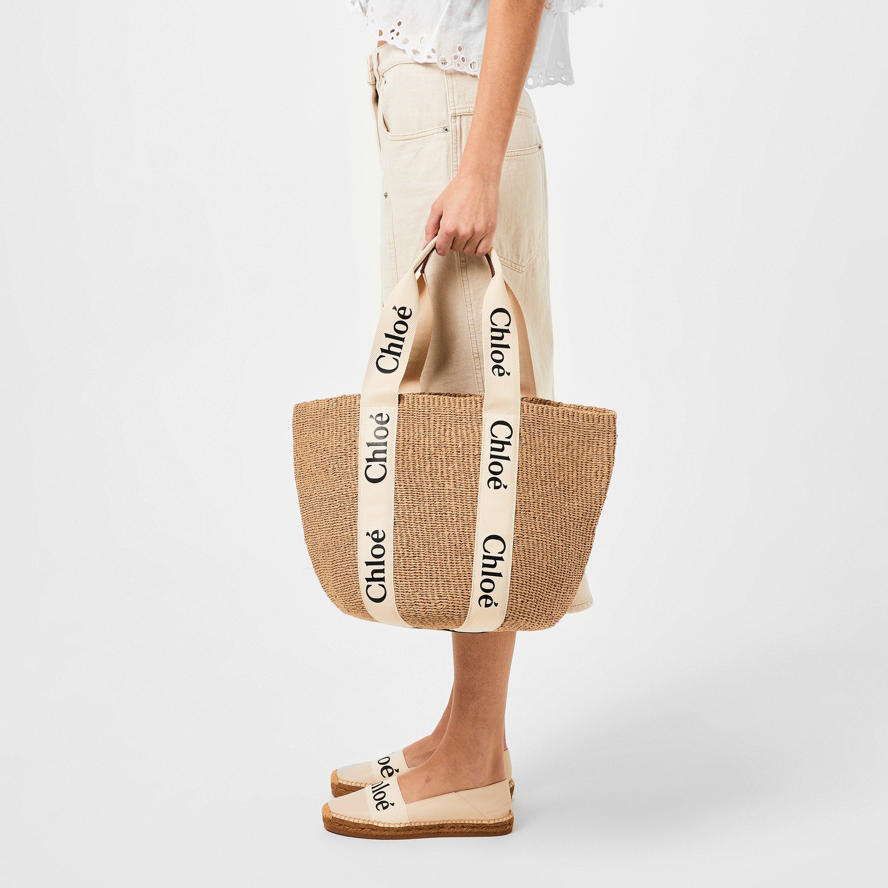 White - Chloe - Woody Basket Bag - 2