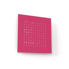 QLOCKTWO Classic Clock Pretty Pink Edition - 45x45cm
