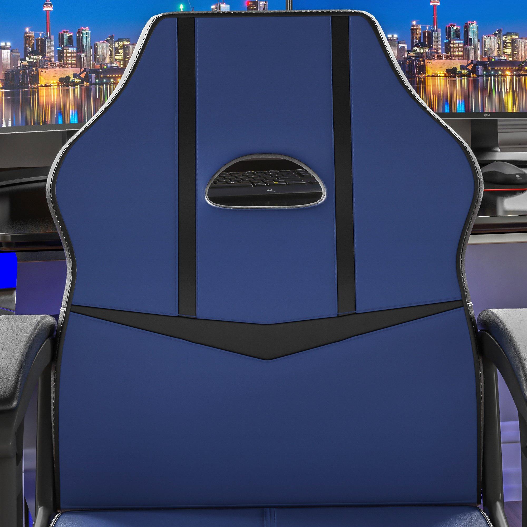 Blue & Black - Lassic - Vida Designs Comet Racing Gaming Chair UKFR - 3