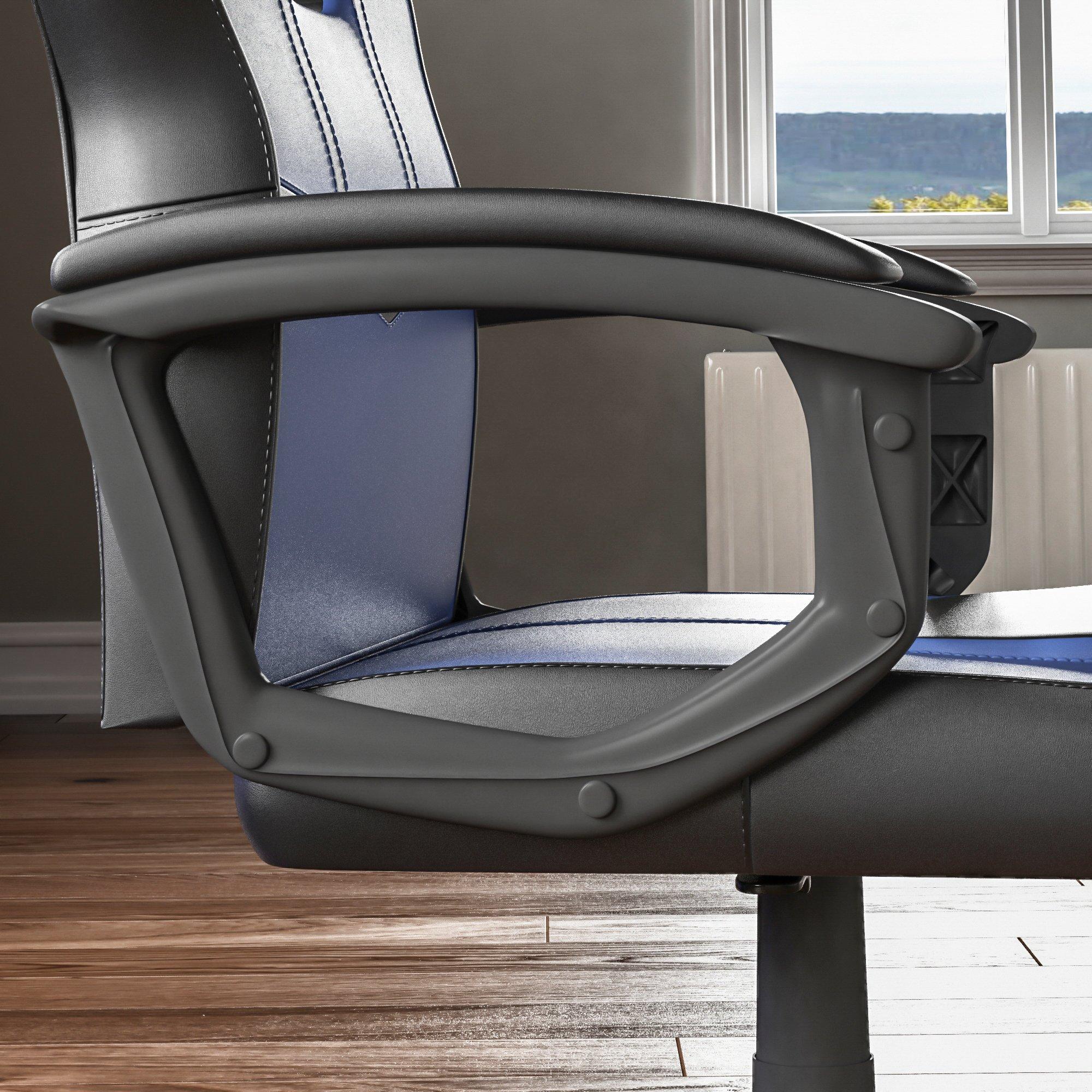 Blue & Black - Lassic - Vida Designs Comet Racing Gaming Chair UKFR - 5