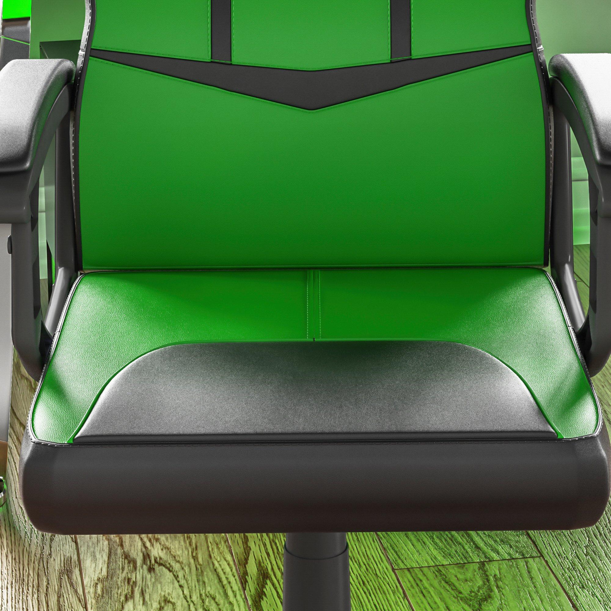 Green & Black - Lassic - Vida Designs Comet Racing Gaming Chair UKFR - 4