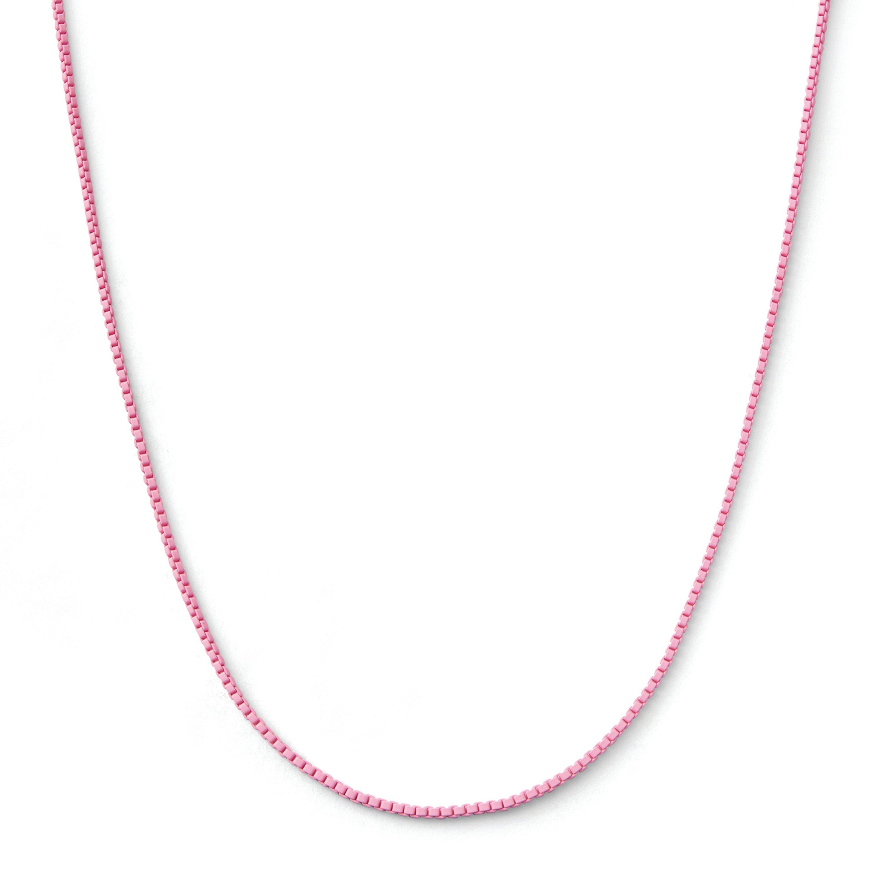 Candy Pink - Crystal Haze - Women's Plastalina Chain Necklace - 2
