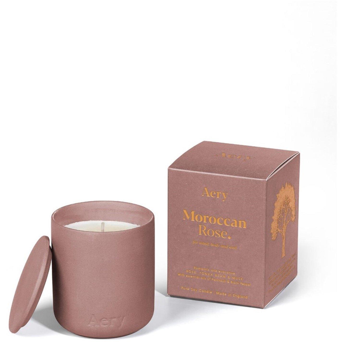 Aery Living  Scented Candle - Moroccan Rose - Medium