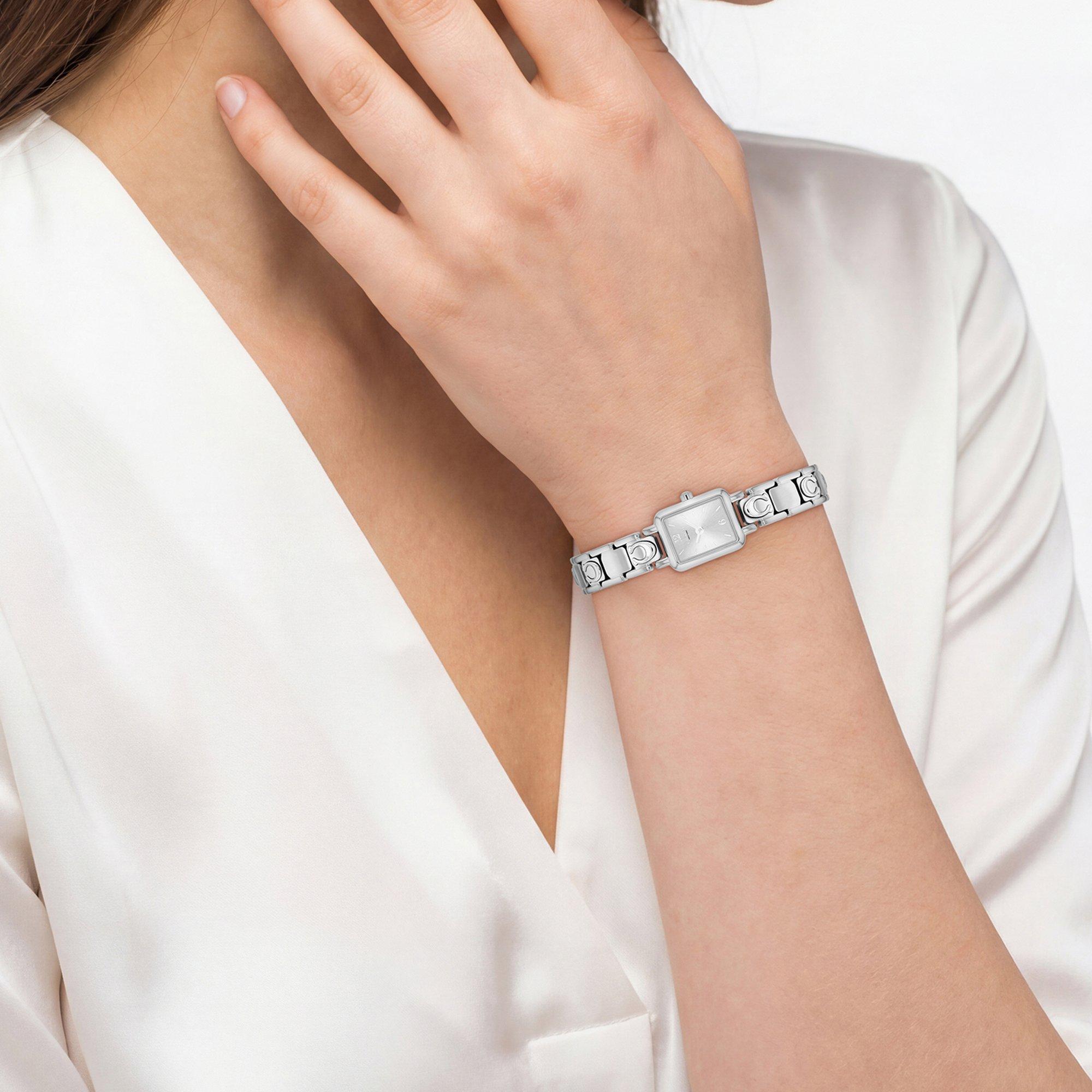 Silver - Coach - Coach Ladies Mara Stainless Steel Bracelet Watch - 4