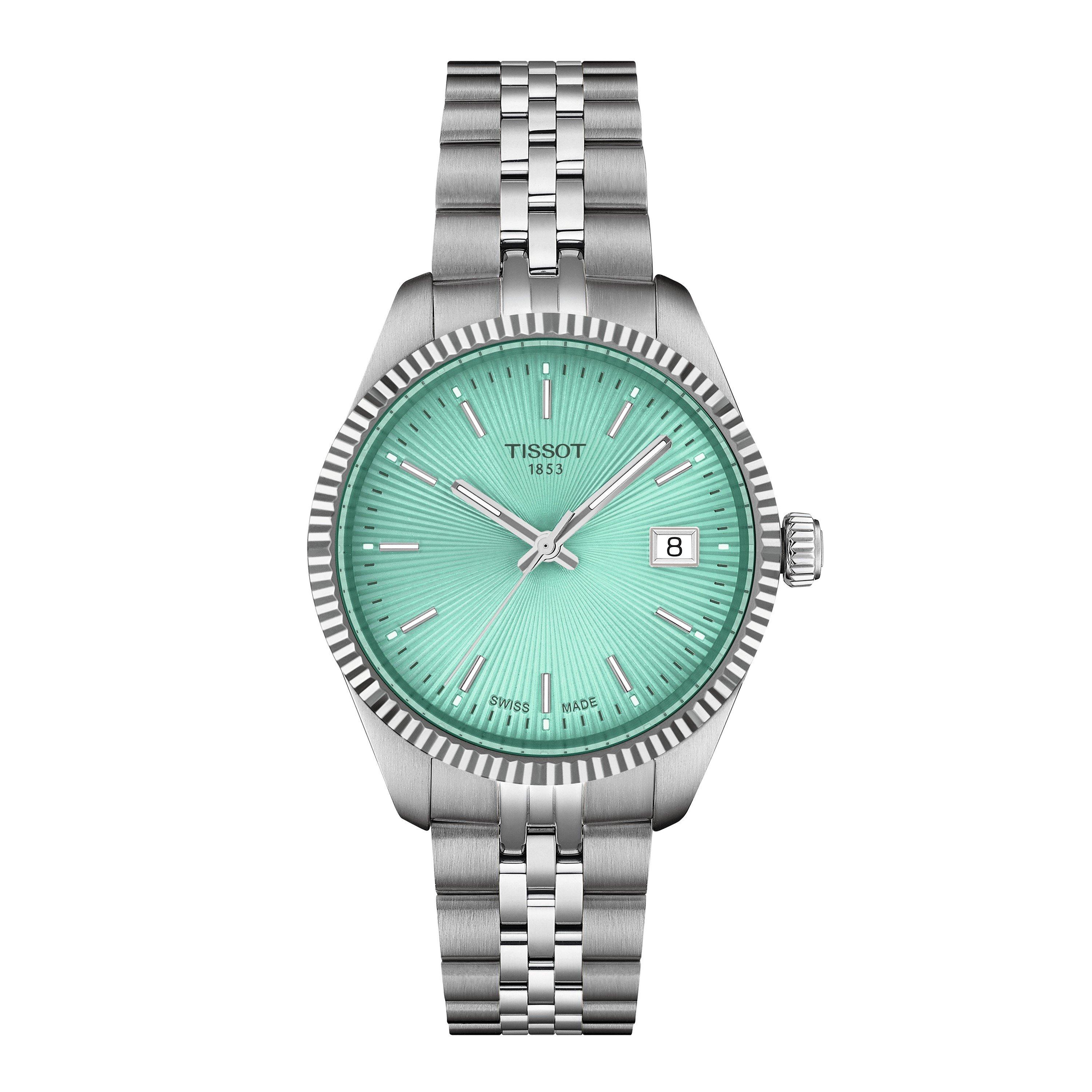 Tissot Mens Ballade Watch - Green/Steel - Size 34mm