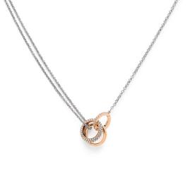 Olivia Burton Olivia Burton Silver Tone & Rose Gold Plated Necklace