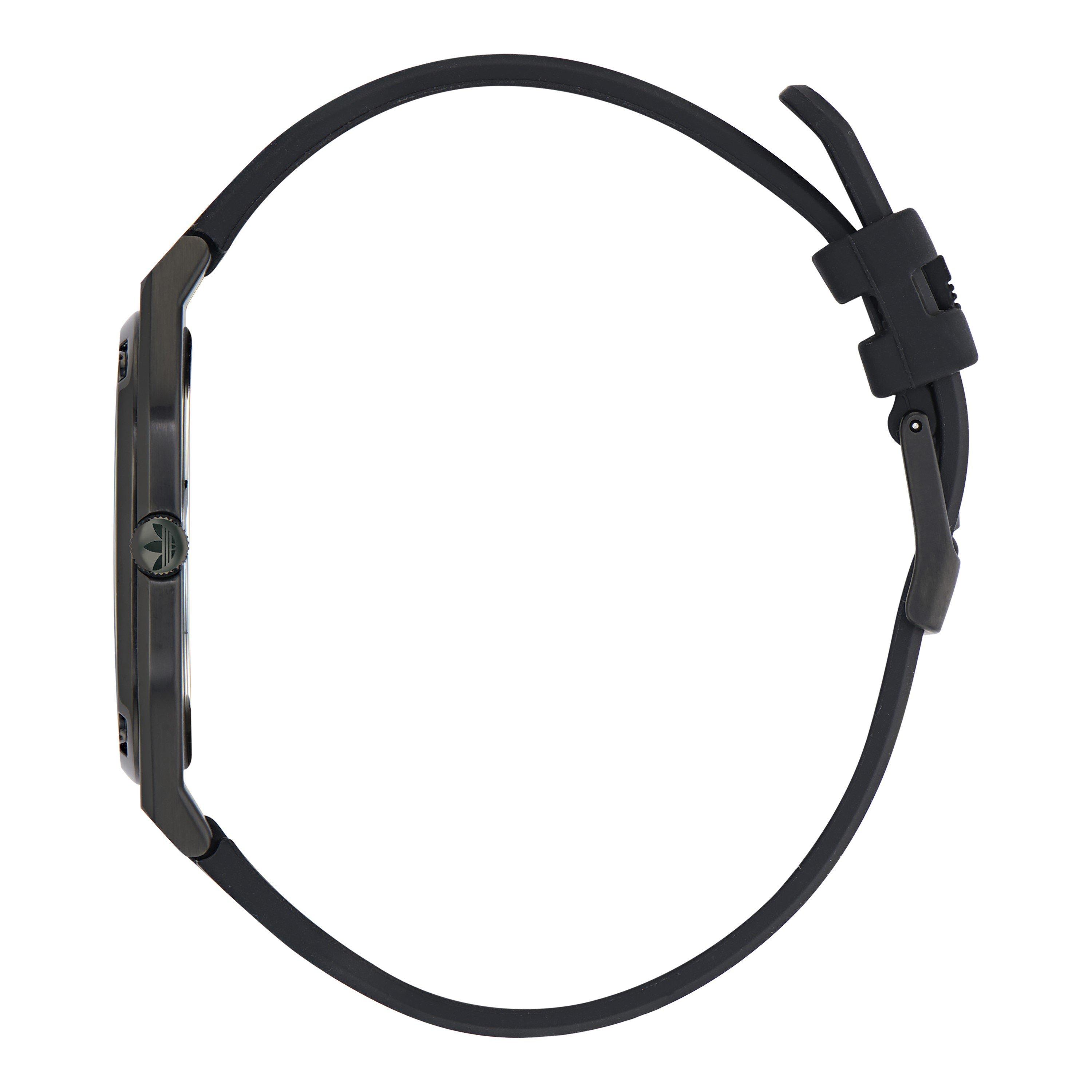 IP Black - adidas Originals - Men's City Tech Thin Quartz Watch - 2