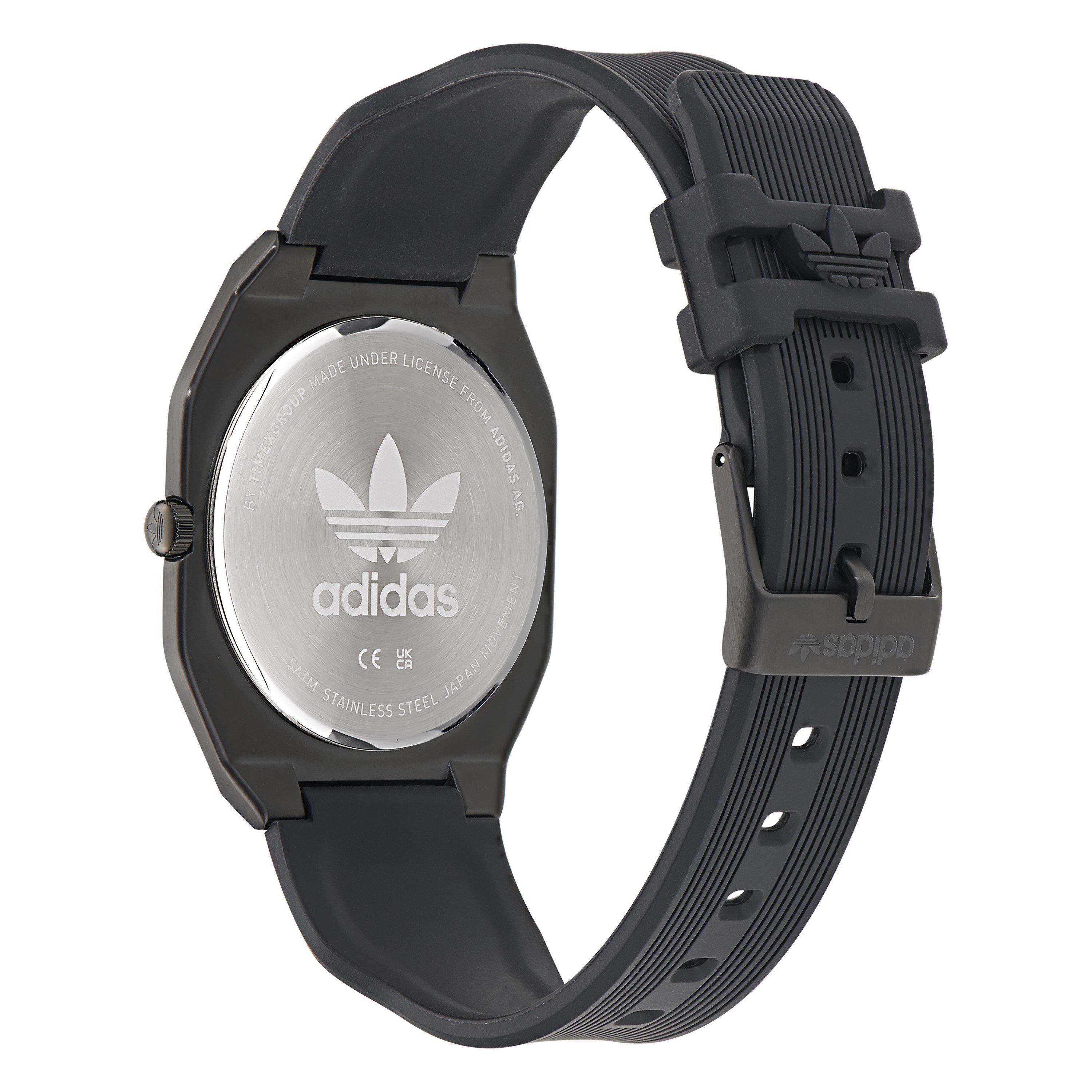 IP Black - adidas Originals - Men's City Tech Thin Quartz Watch - 3
