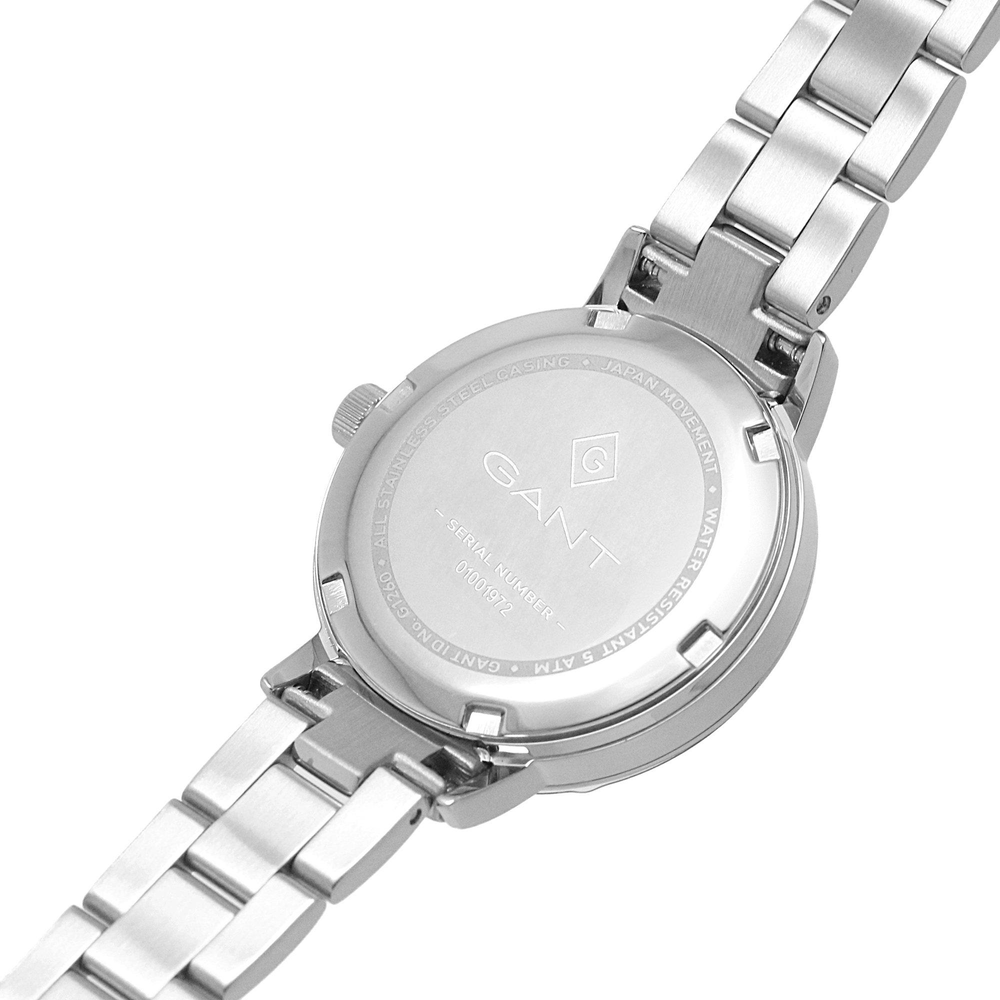 Zilver/Wit - Gant - Park Avenue 28 White-Metal Watch Stainless Steel Watch - 4