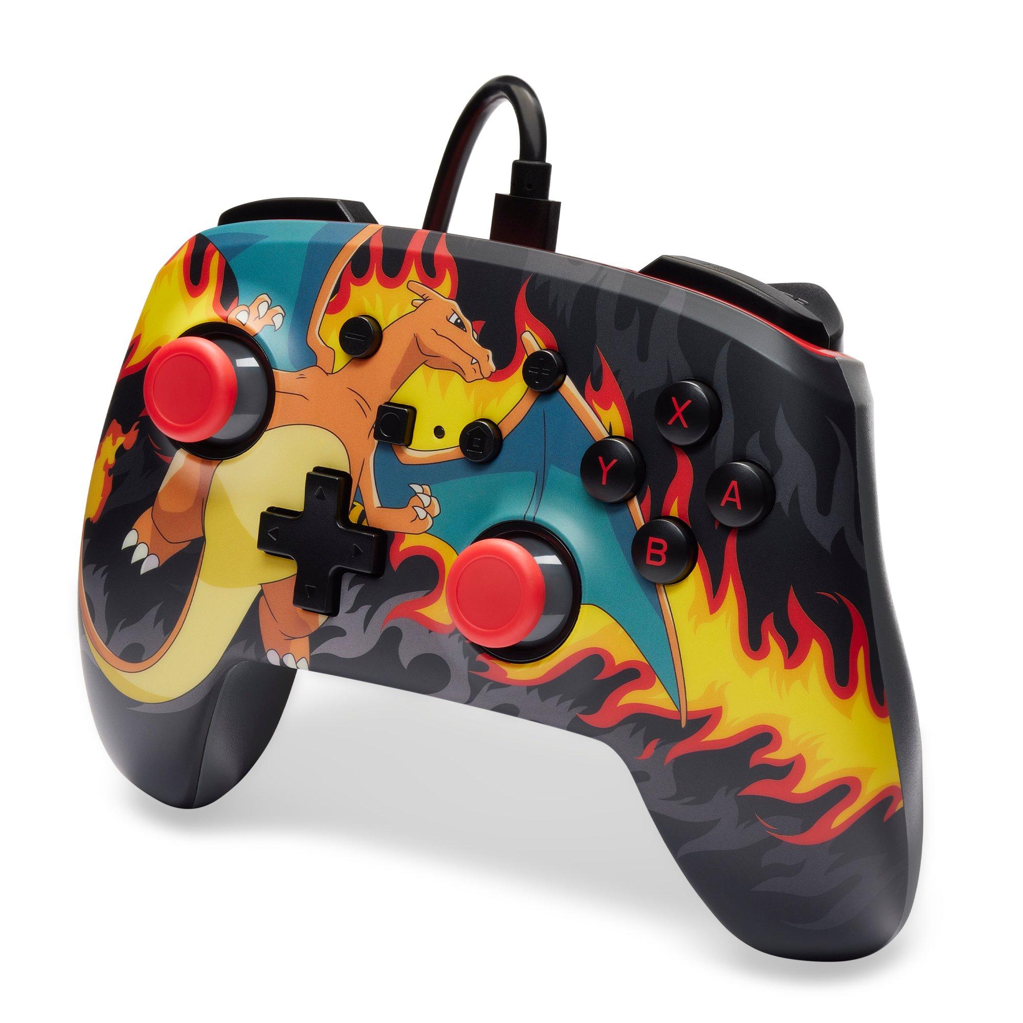 Charizard Vatra - PowerA - Enhanced Wired Controller for Nintendo Switch - Charizard Firestorm - 4