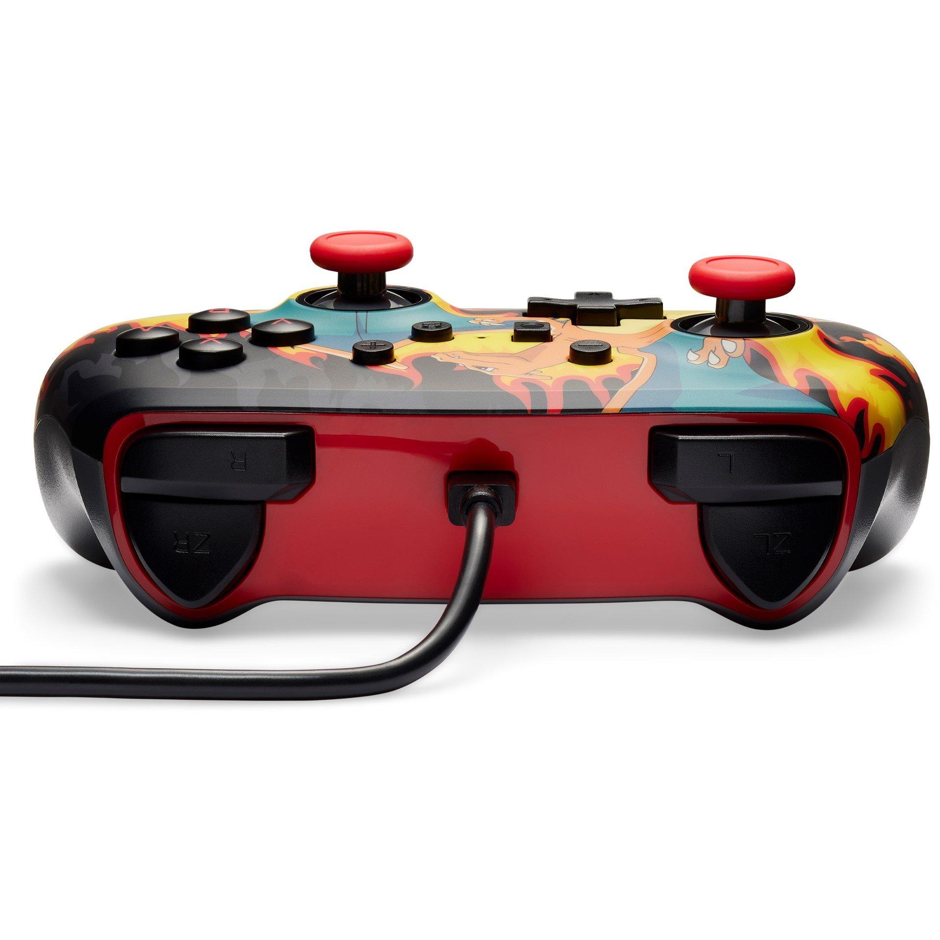 Charizard Vatra - PowerA - Enhanced Wired Controller for Nintendo Switch - Charizard Firestorm - 5
