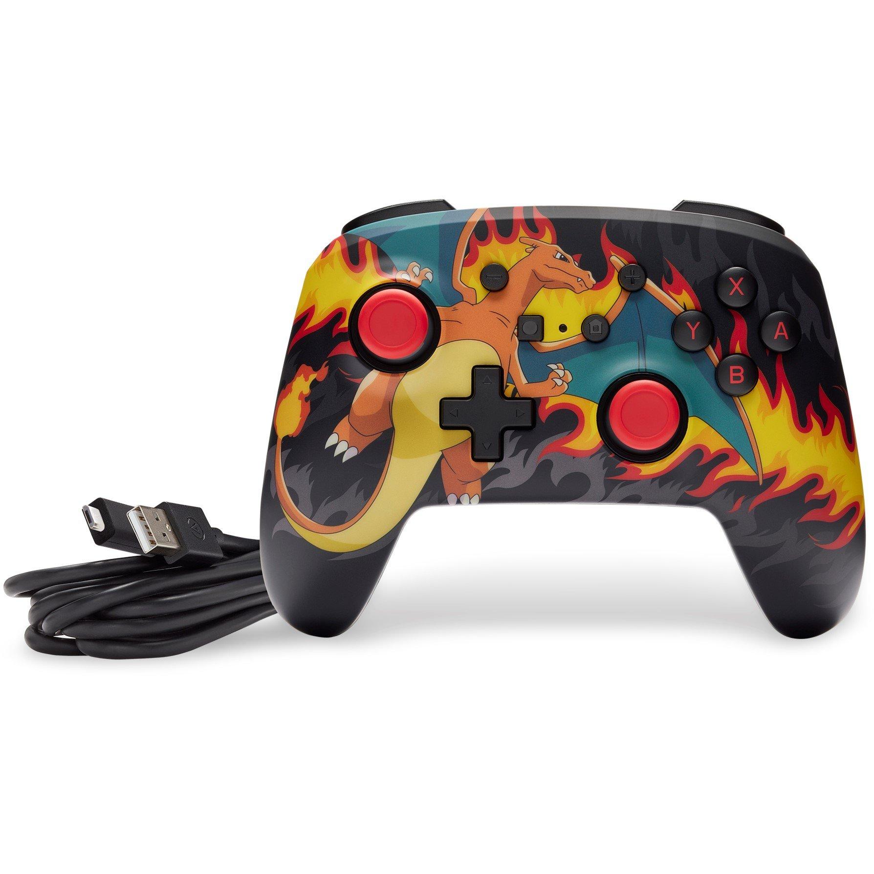 Charizard Vatra - PowerA - Enhanced Wired Controller for Nintendo Switch - Charizard Firestorm - 7