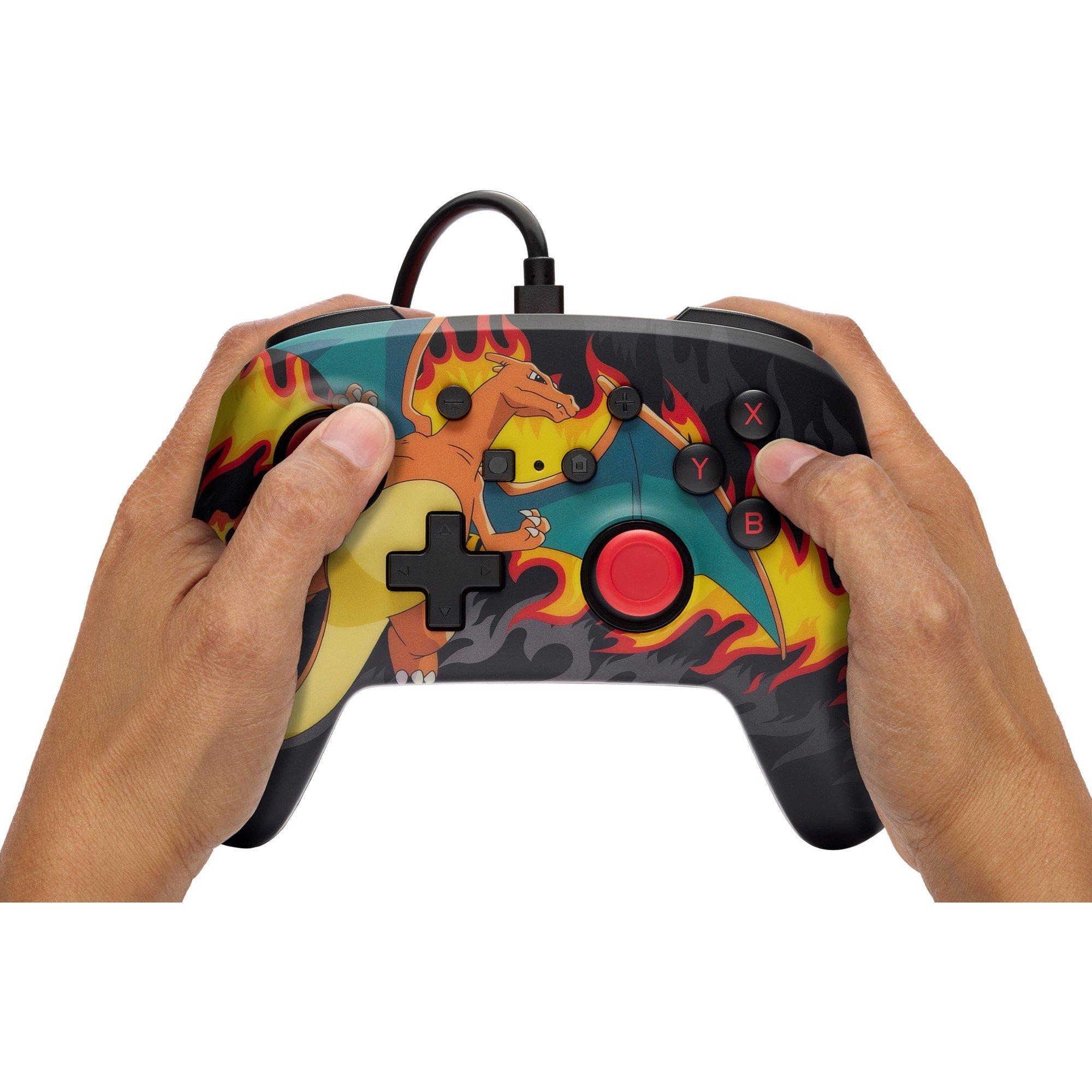 Charizard Vatra - PowerA - Enhanced Wired Controller for Nintendo Switch - Charizard Firestorm - 8