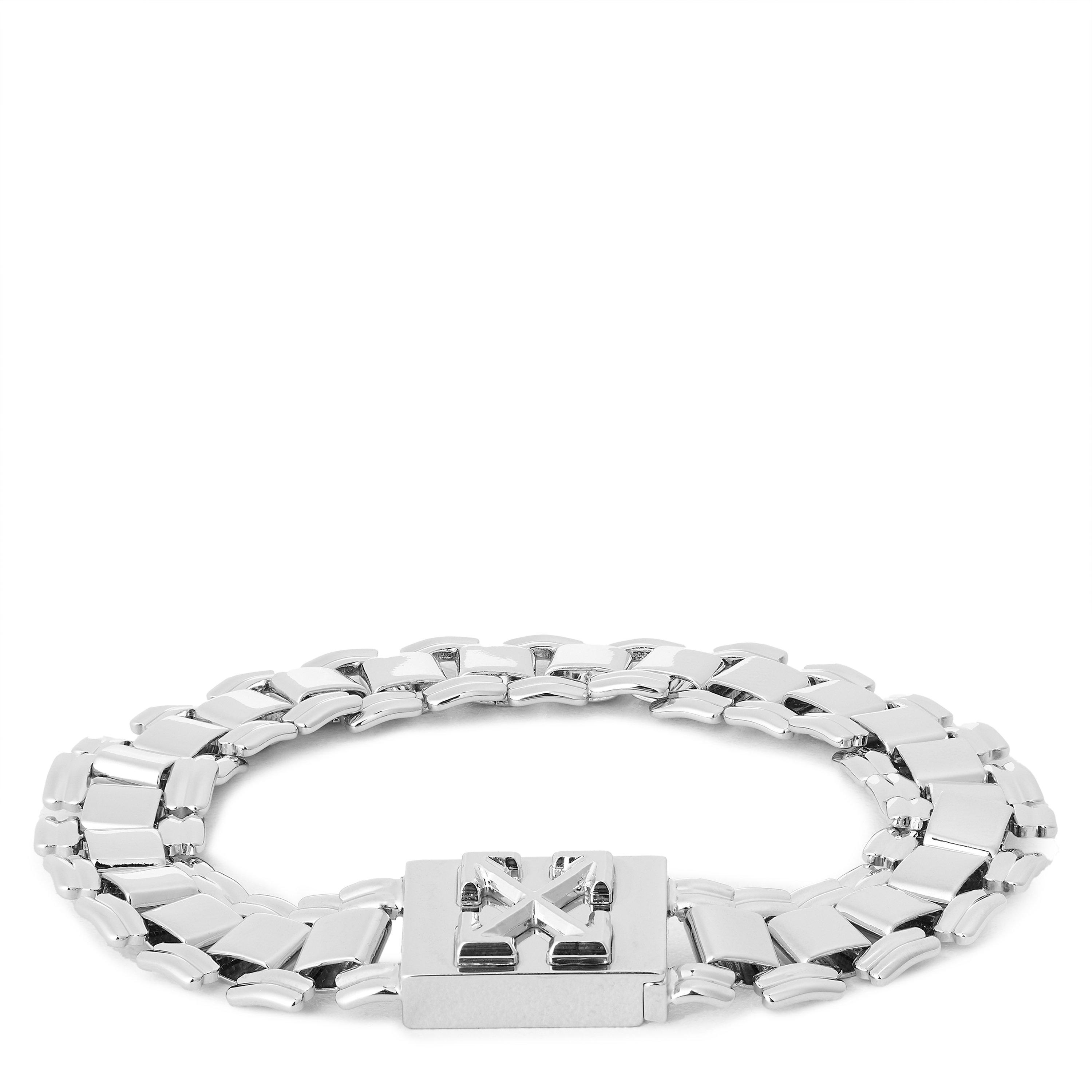 Silver - Off White - Link Bracelet - 1
