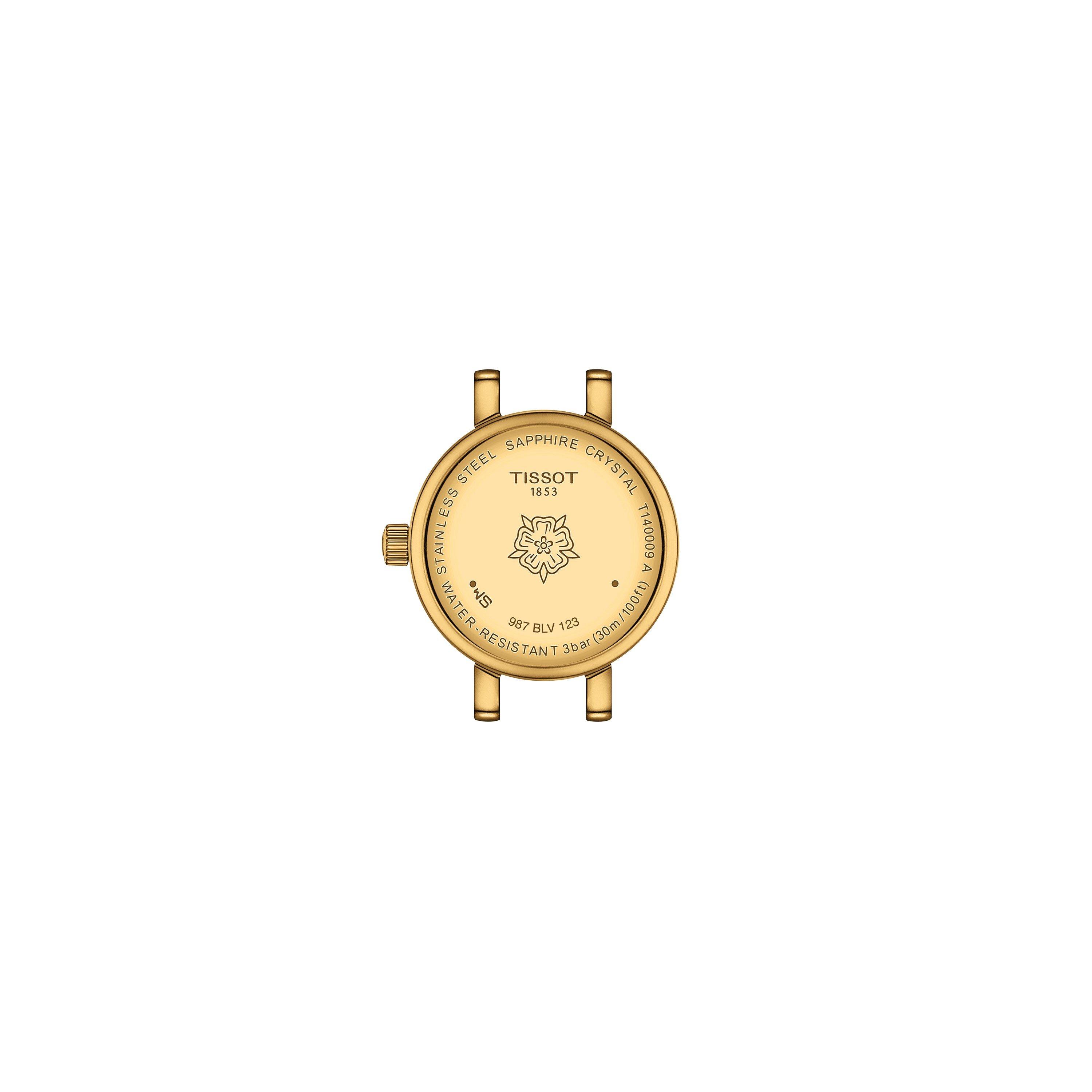 Burgundy/Gold - Tissot - Lovely Strap Quartz Analogue Watch - 3