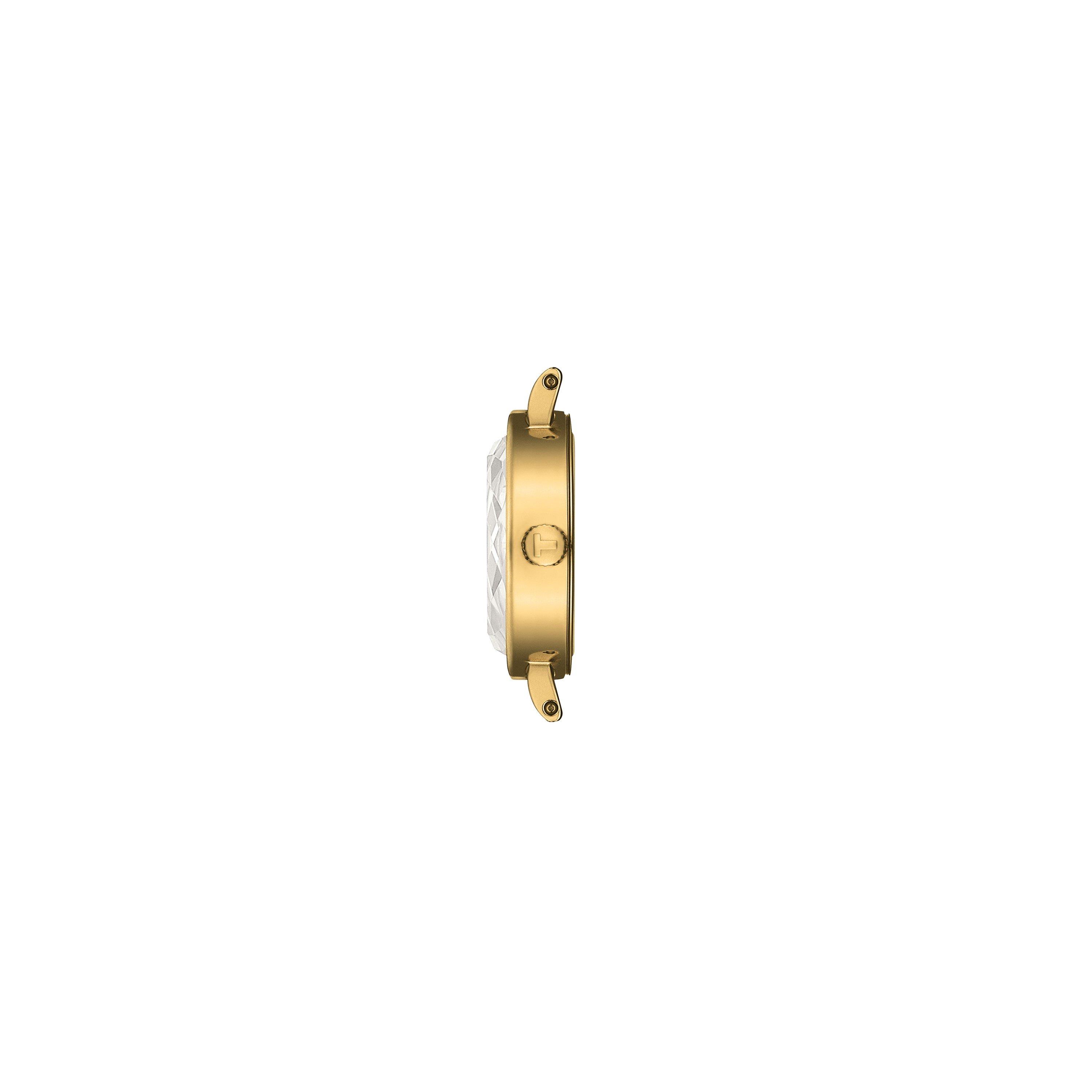 Burgundy/Gold - Tissot - Lovely Strap Quartz Analogue Watch - 4