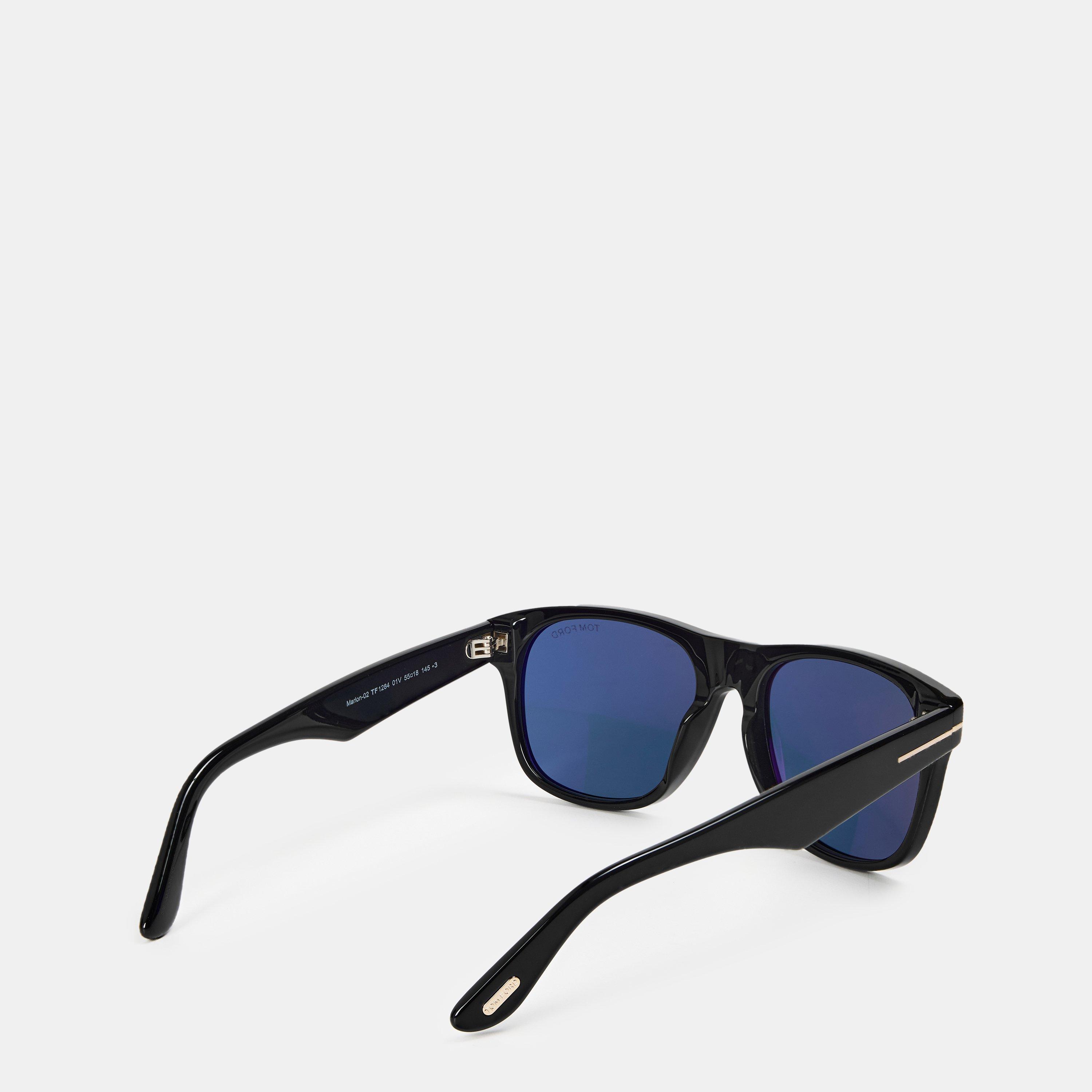 Shiny Black - Tom Ford - Men's Square Sunglasses - 2