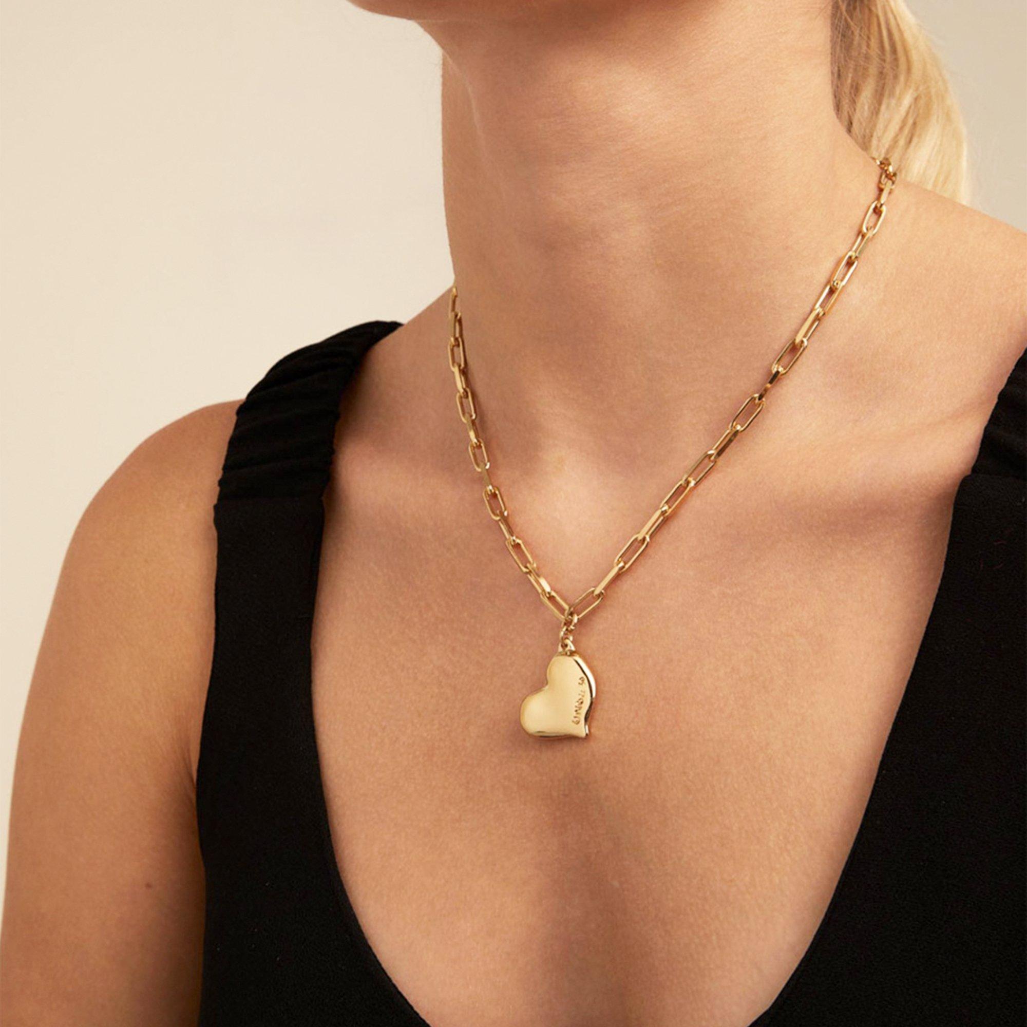 Goud - UNOde50 - UNOde50 18k Gold-Plated Heart Necklace - 3