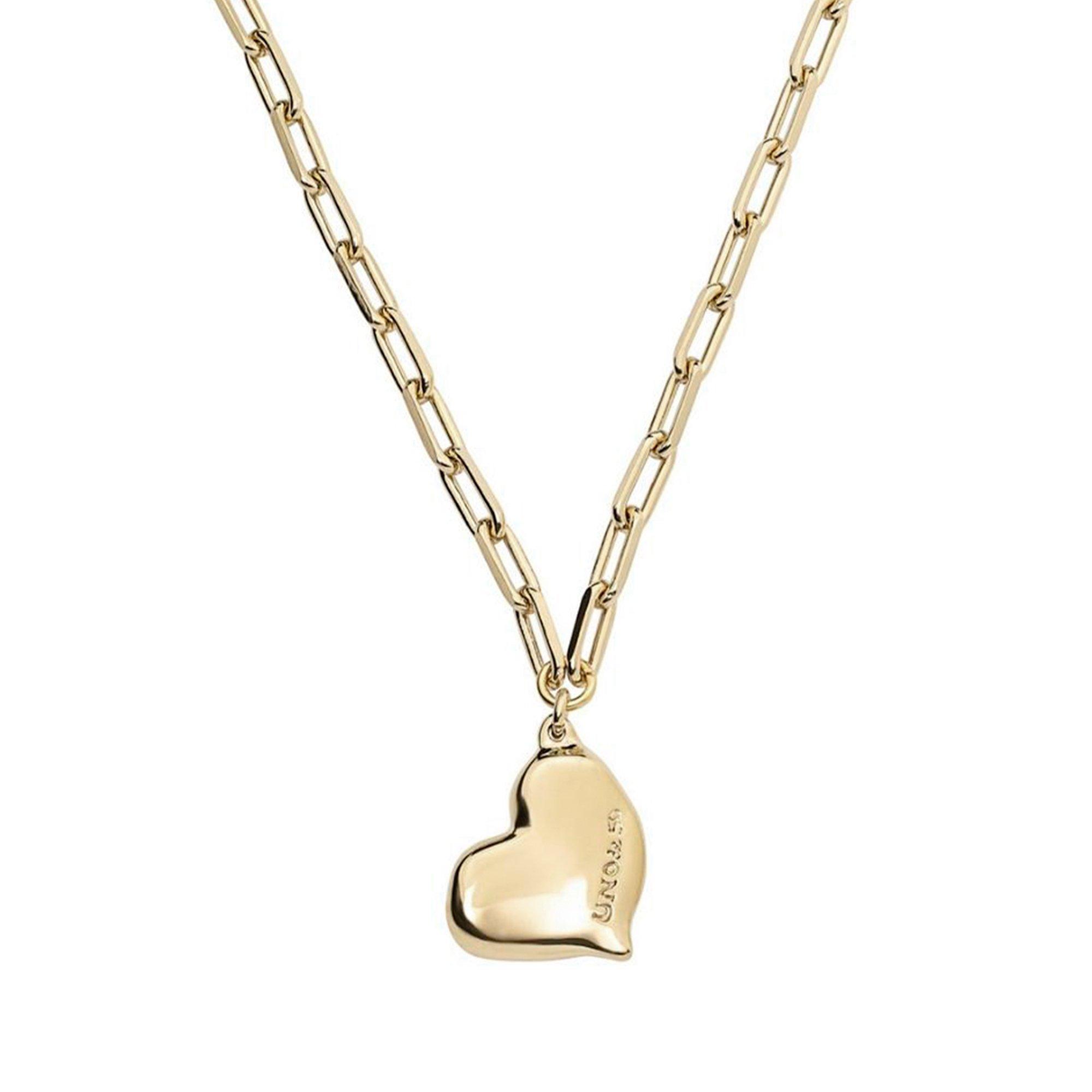 Goud - UNOde50 - UNOde50 18k Gold-Plated Heart Necklace - 4