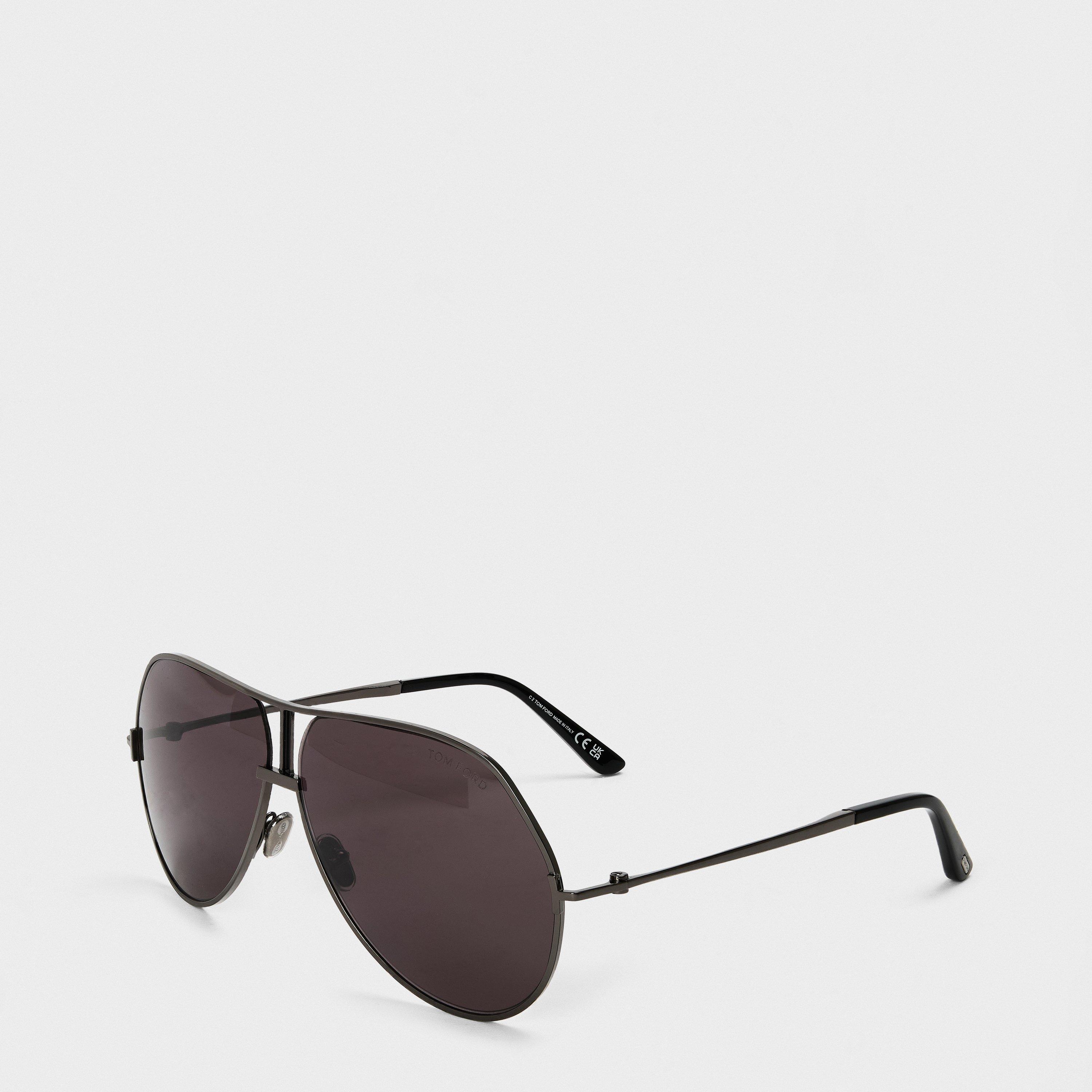 Gunmetal - Tom Ford - RICKIE-02 Aviator Sunglasses - 1