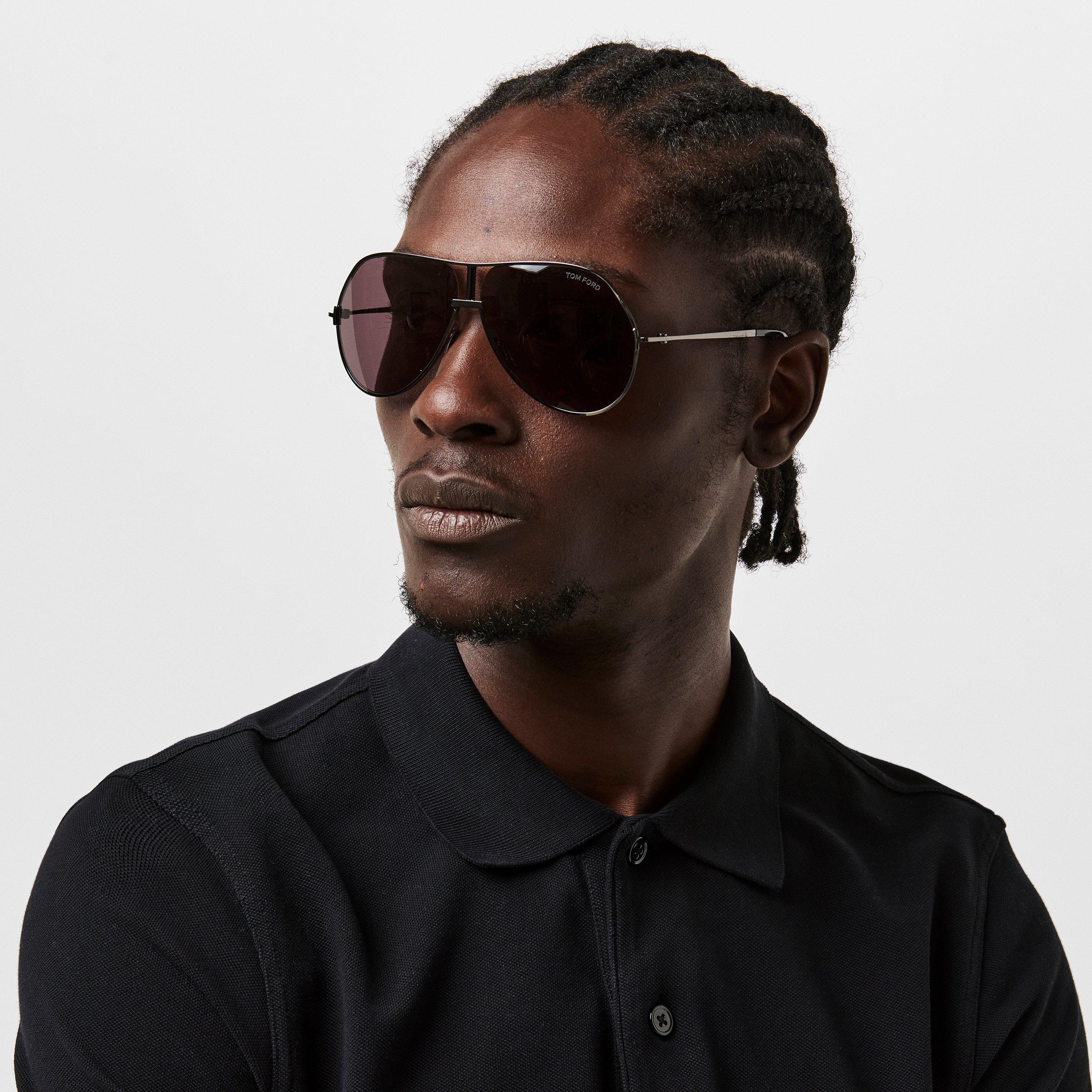 Gunmetal - Tom Ford - RICKIE-02 Aviator Sunglasses - 3