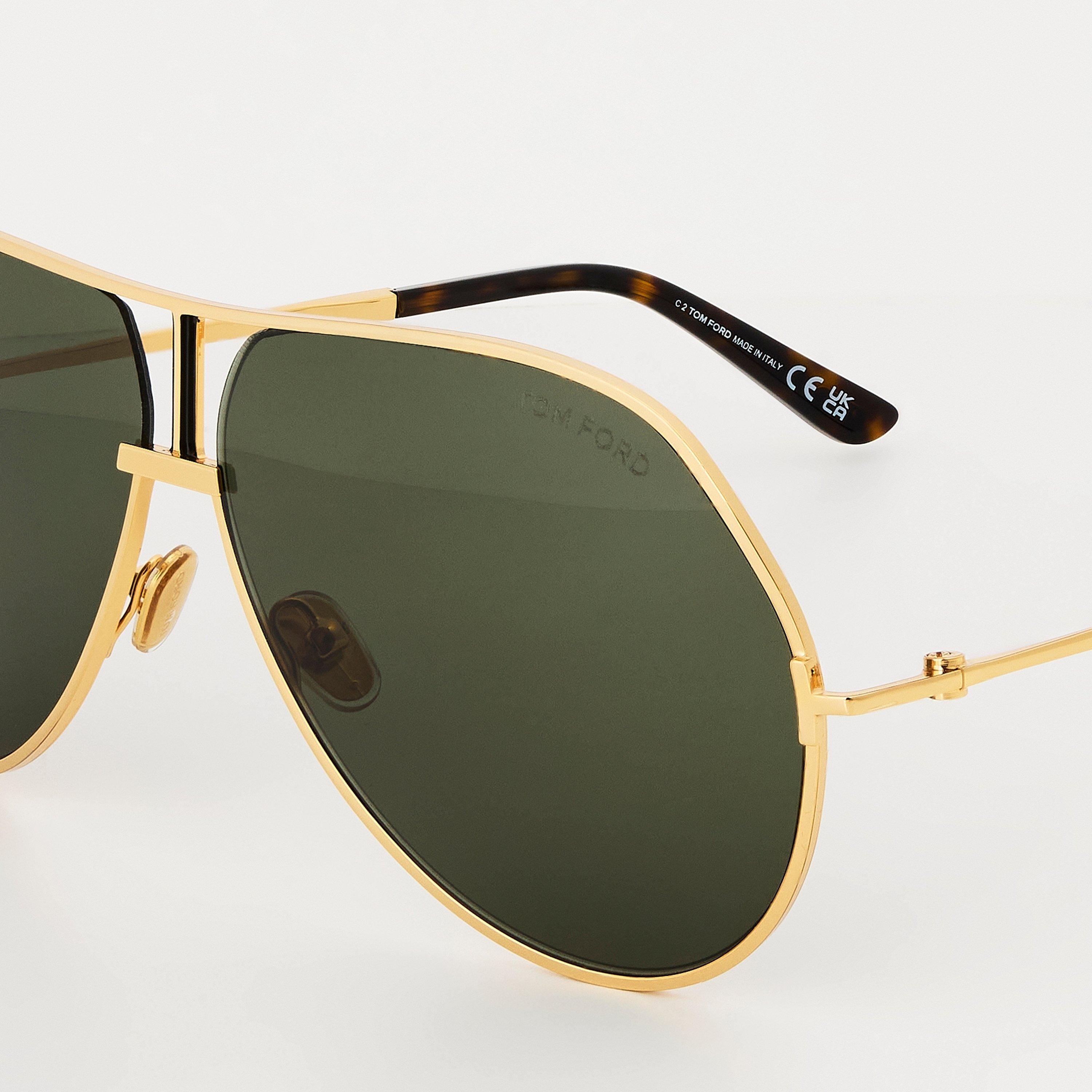 Deep Gold - Tom Ford - RICKIE-02 Aviator Sunglasses - 3