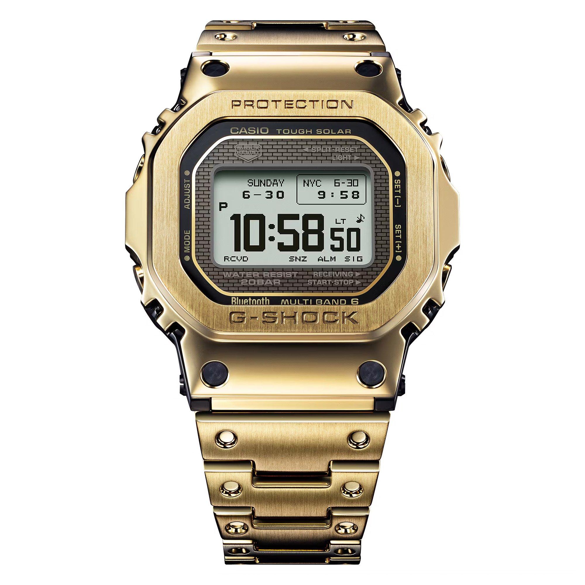 Gold - G Shock - Men's GMW-B5000 Digital Solar Stainless Steel Watch - 2