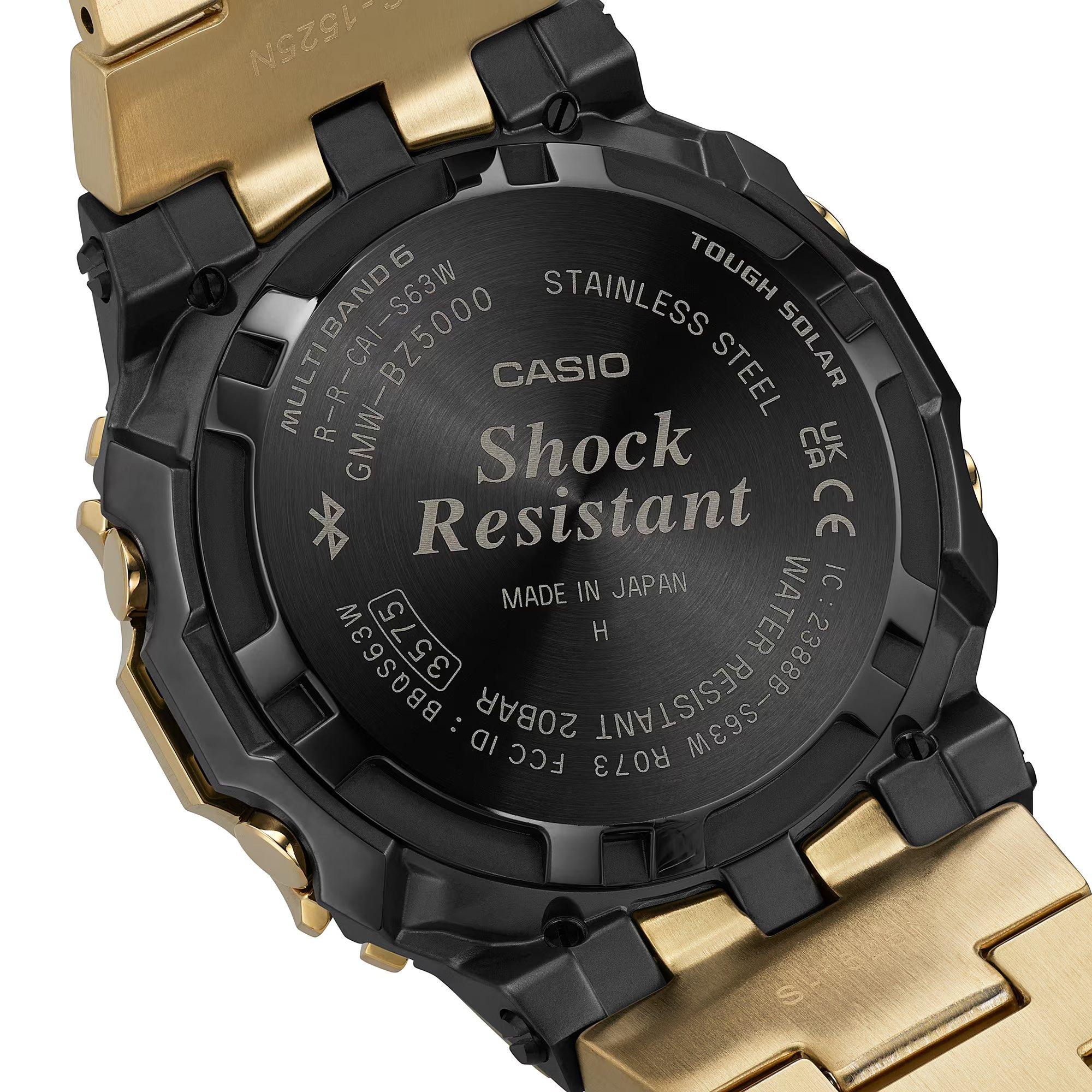 Gold - G Shock - Men's GMW-B5000 Digital Solar Stainless Steel Watch - 5