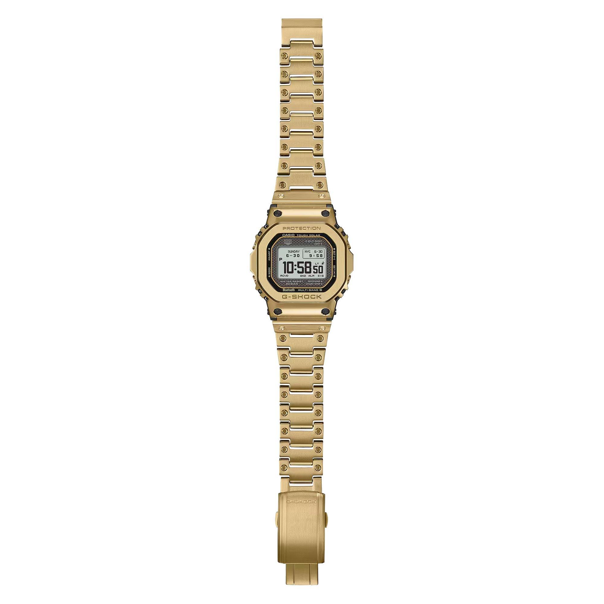 Gold - G Shock - Men's GMW-B5000 Digital Solar Stainless Steel Watch - 7
