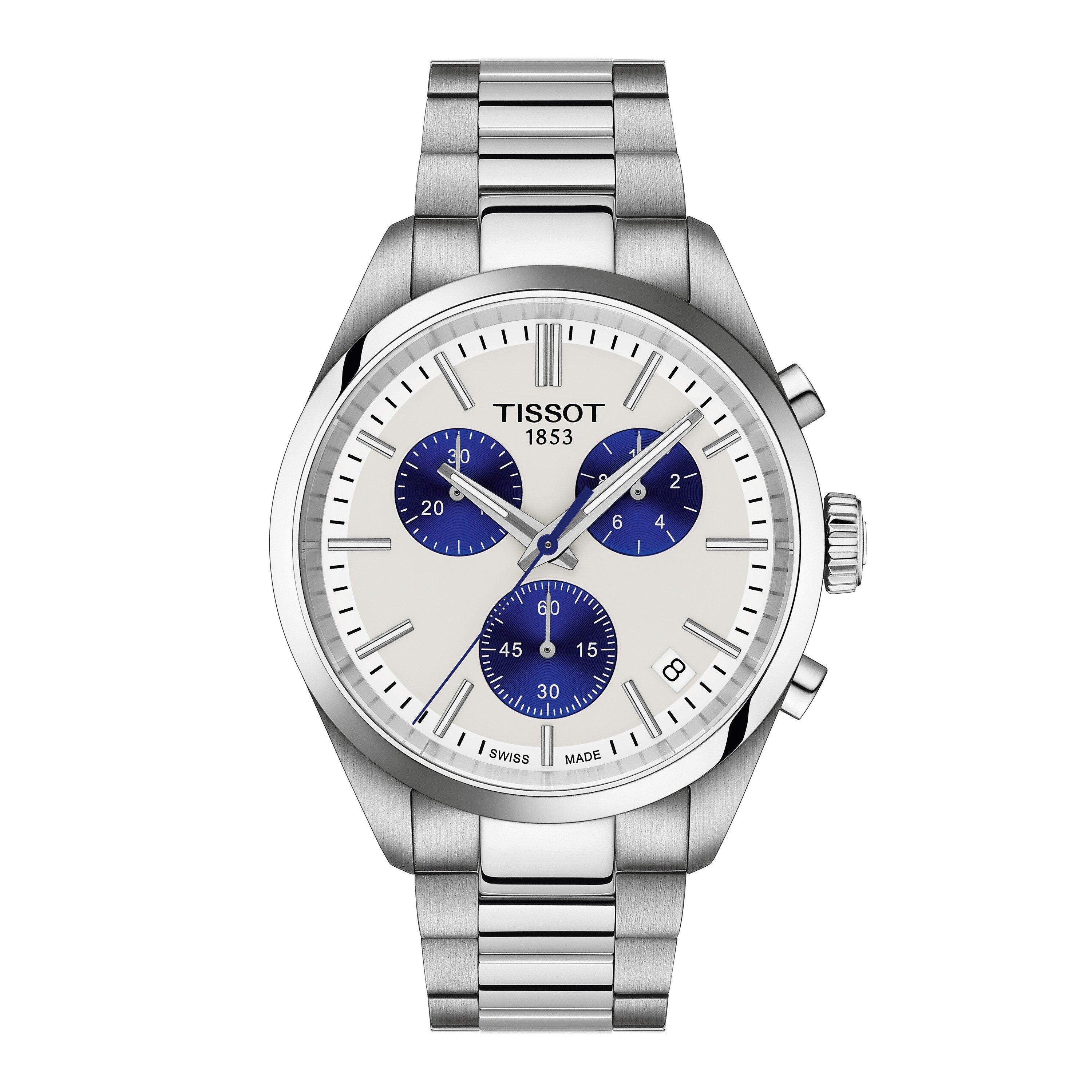 Tissot T1504171101100 PR 100 Chronograph (40mm) White Dial Watch - Image 5