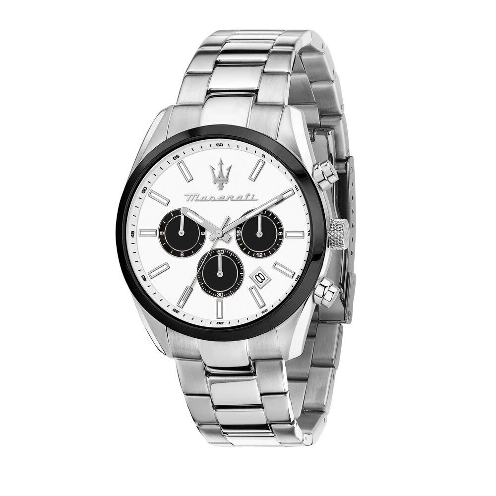 Weiß/Silber - Maserati - Men's Precision Quartz Water Resistant Analogue Quartz Watch - 1