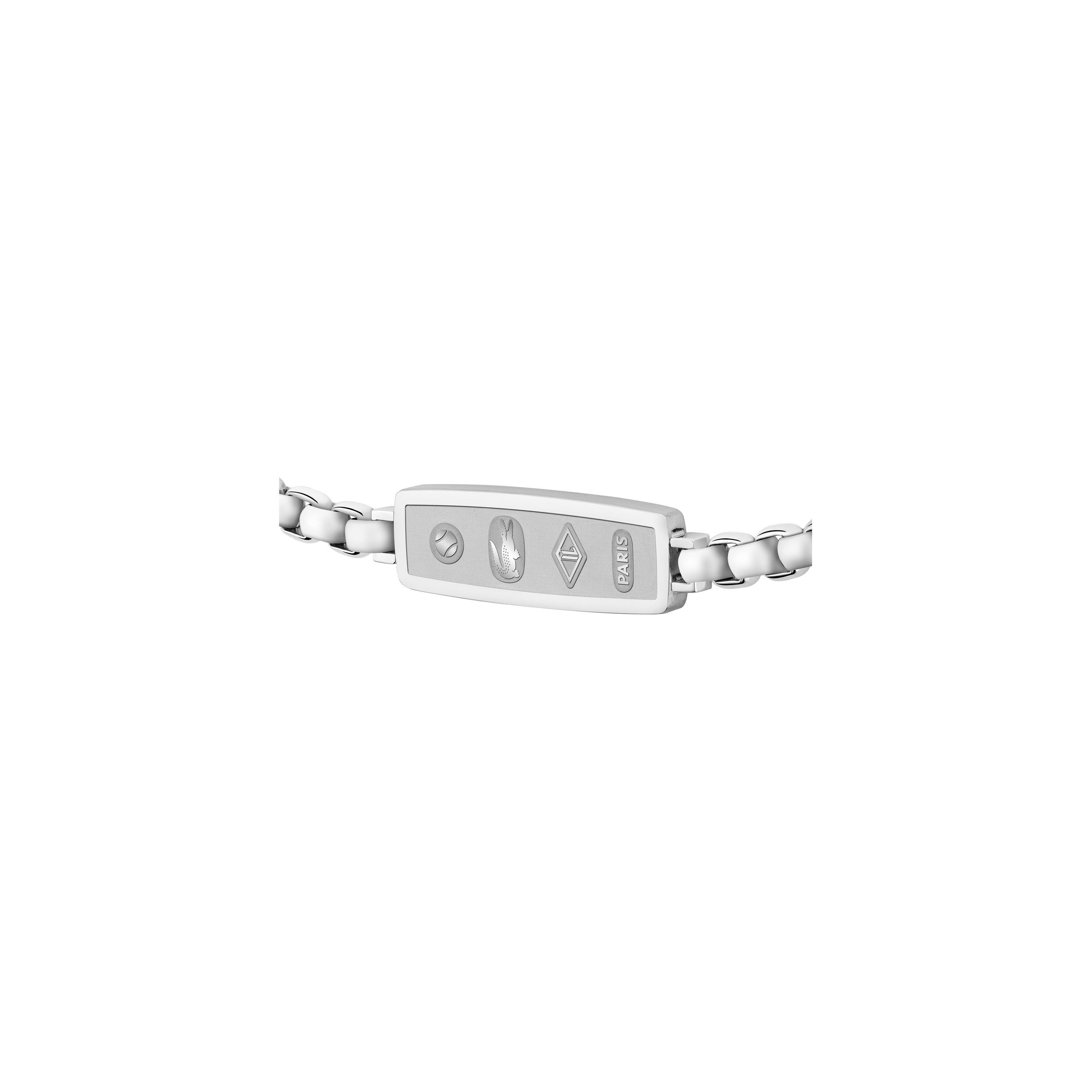 Silber - Lacoste - Mens District Stainless Steel Reversible Pendant Bracelet - 3