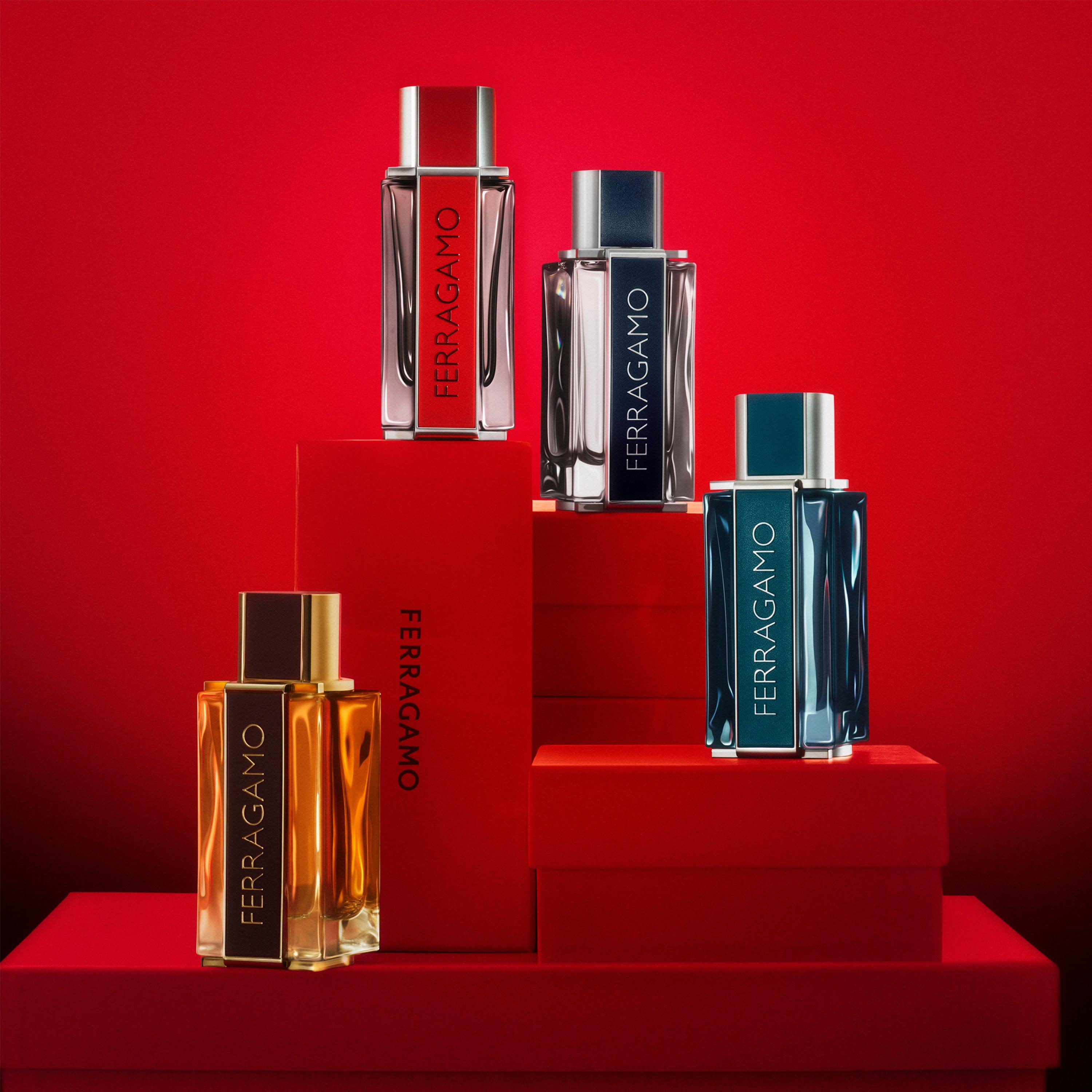 Clear - Ferragamo - Intense Leather Gift Set: Eau de Parfum 100ml + Shower Gel 100ml + Travel Spray 10ml - 2