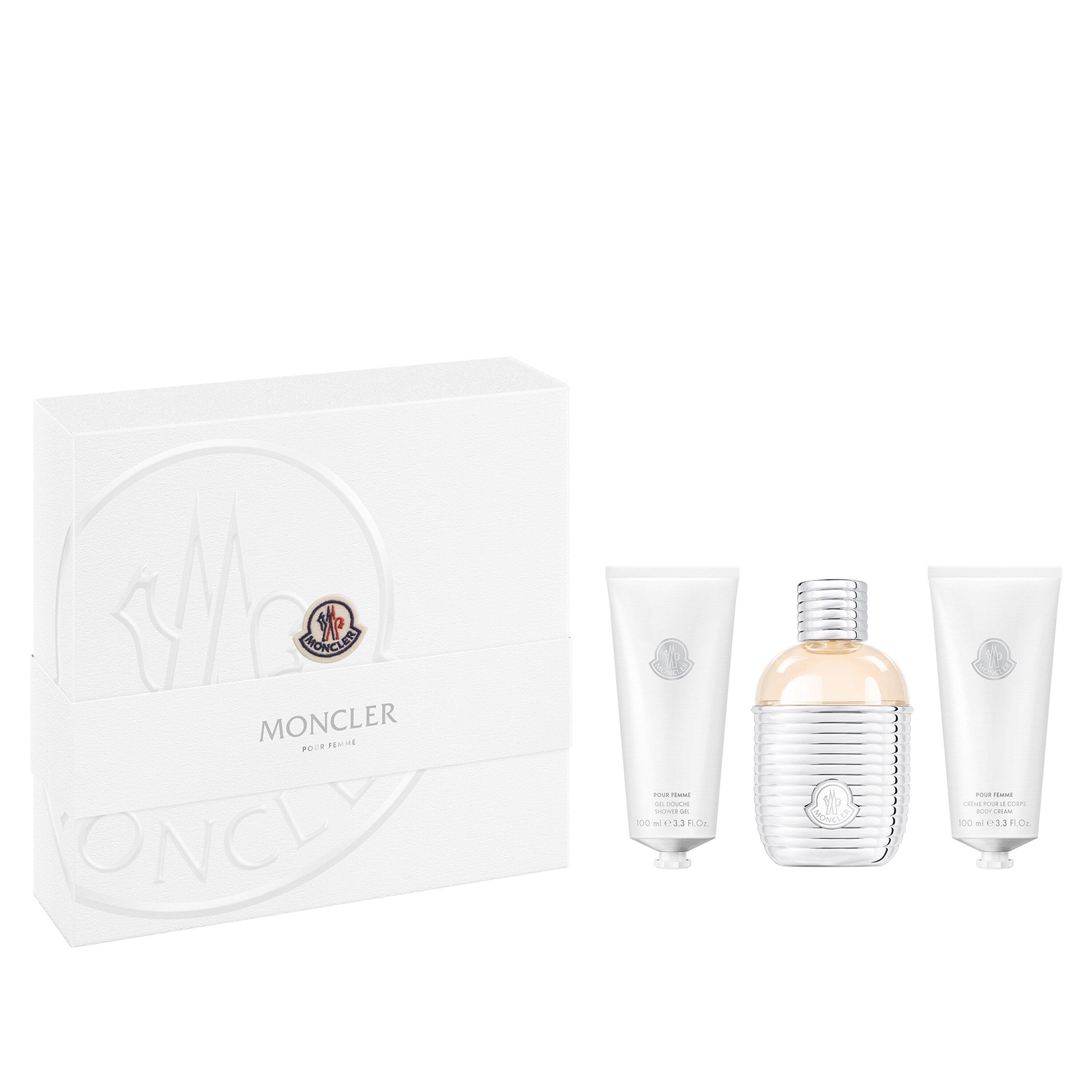 Clear - Moncler - Pour Femme Gift Set: Eau de Parfum 100ml + Shower Gel 100ml + Body Lotion 100ml - 1