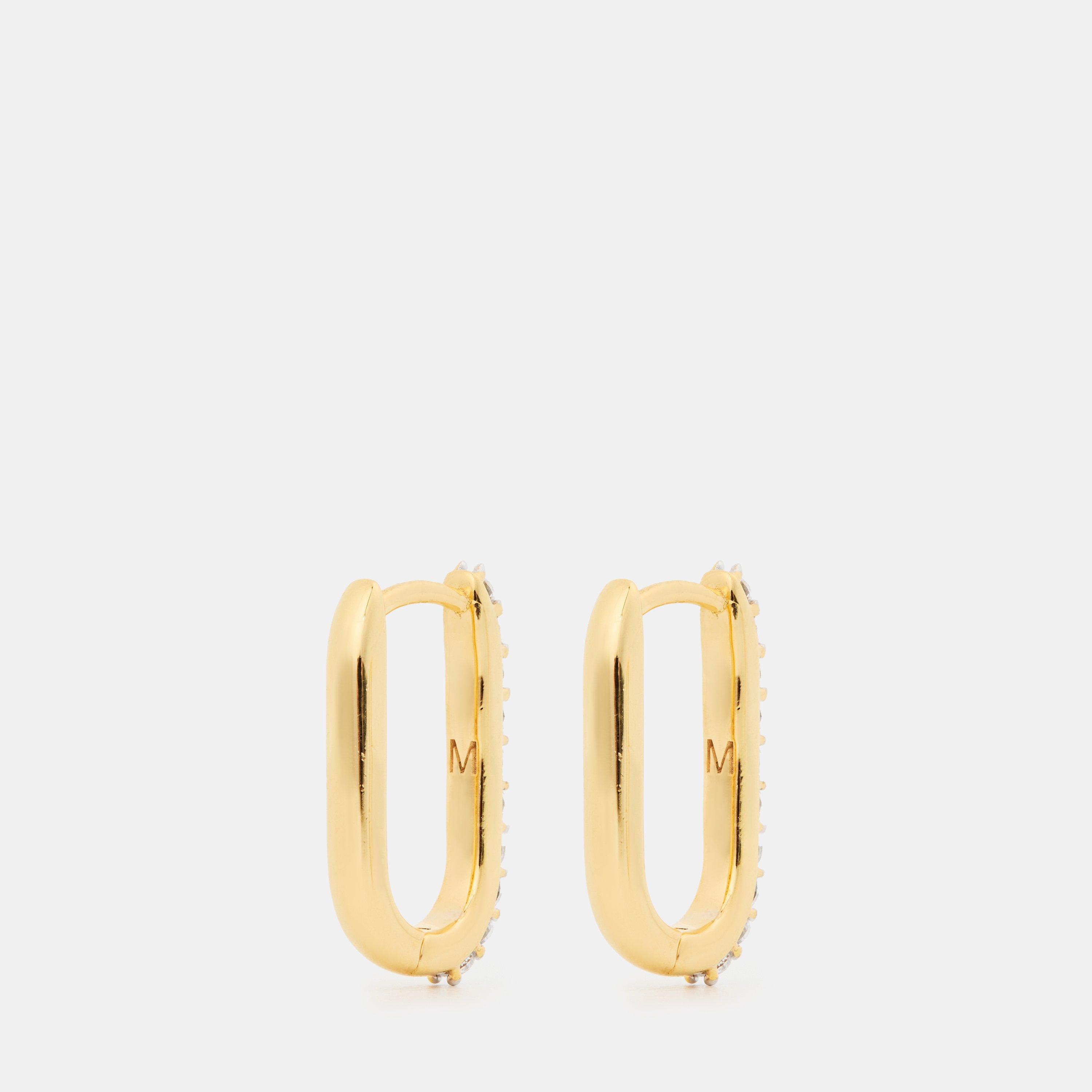 Gold - Missoma - Pave Ovate Huggies - 2