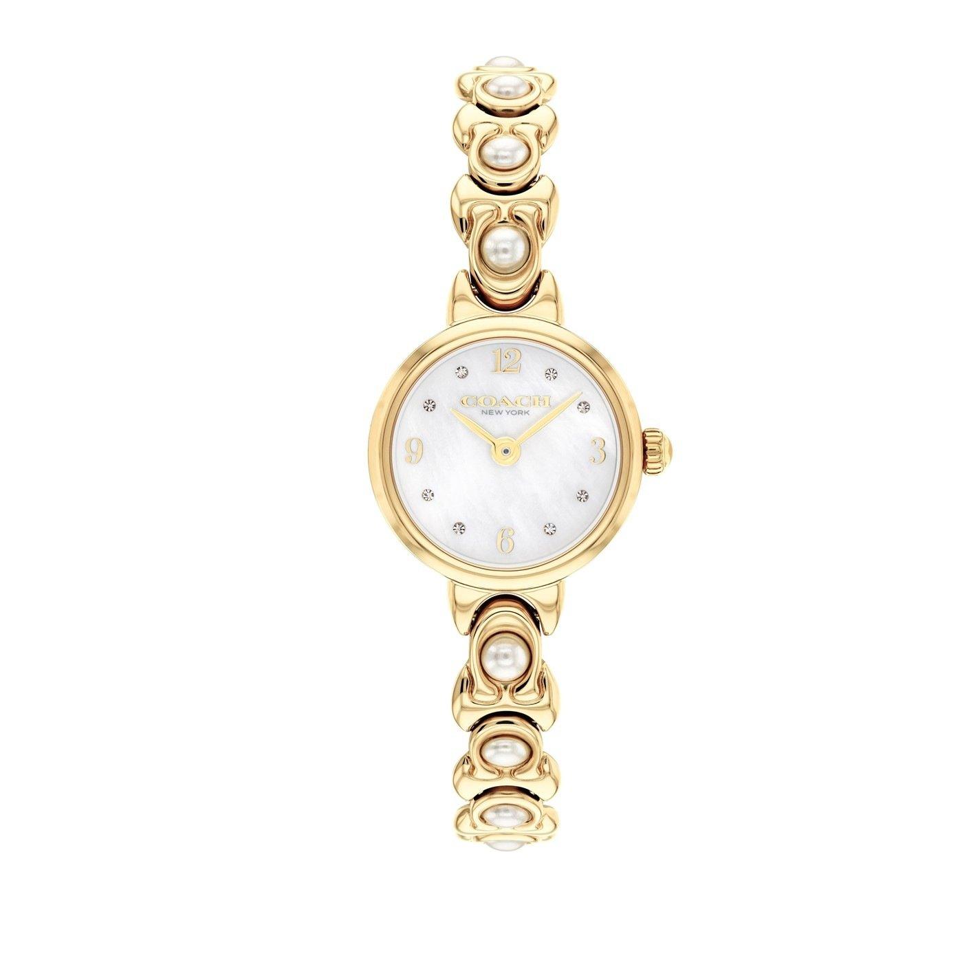 Coach Ladies Iris Gold Plated Bracelet Watch
