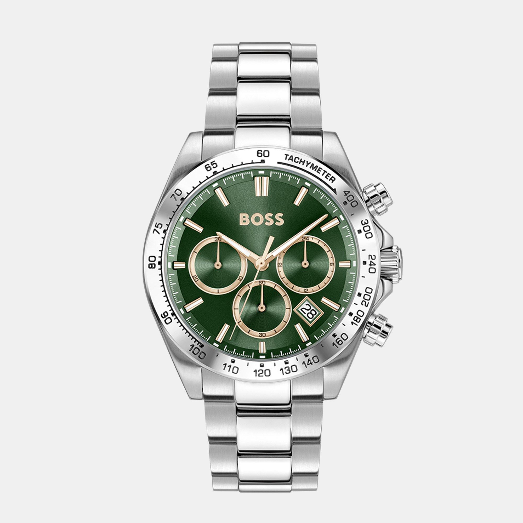 Silver - Boss - Gents BOSS Hero Stainless Steel Bracelet Watch - 1