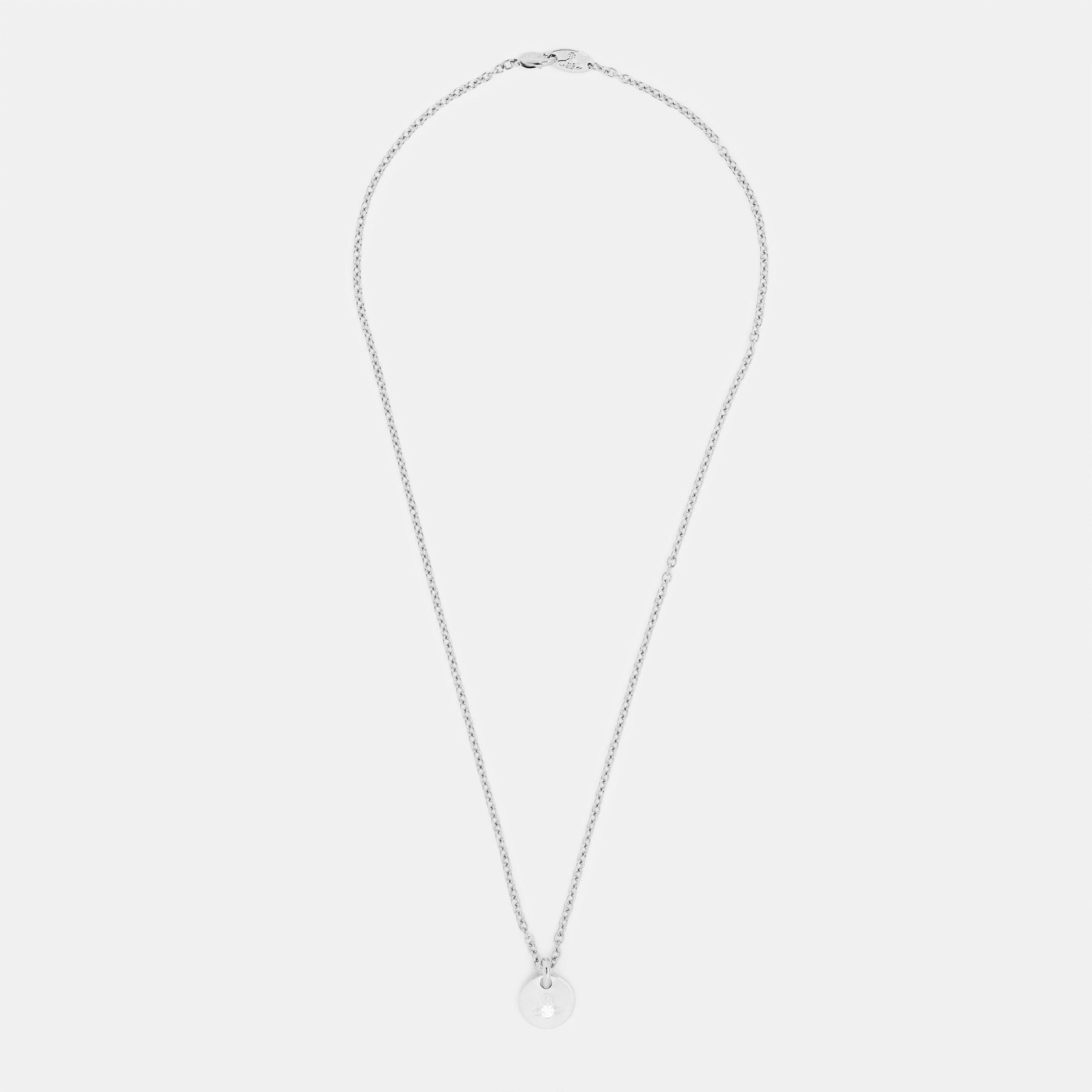 Platinum/White - Vivienne Westwood - Men's Lewis Orb Chain Pendant Necklace - 2